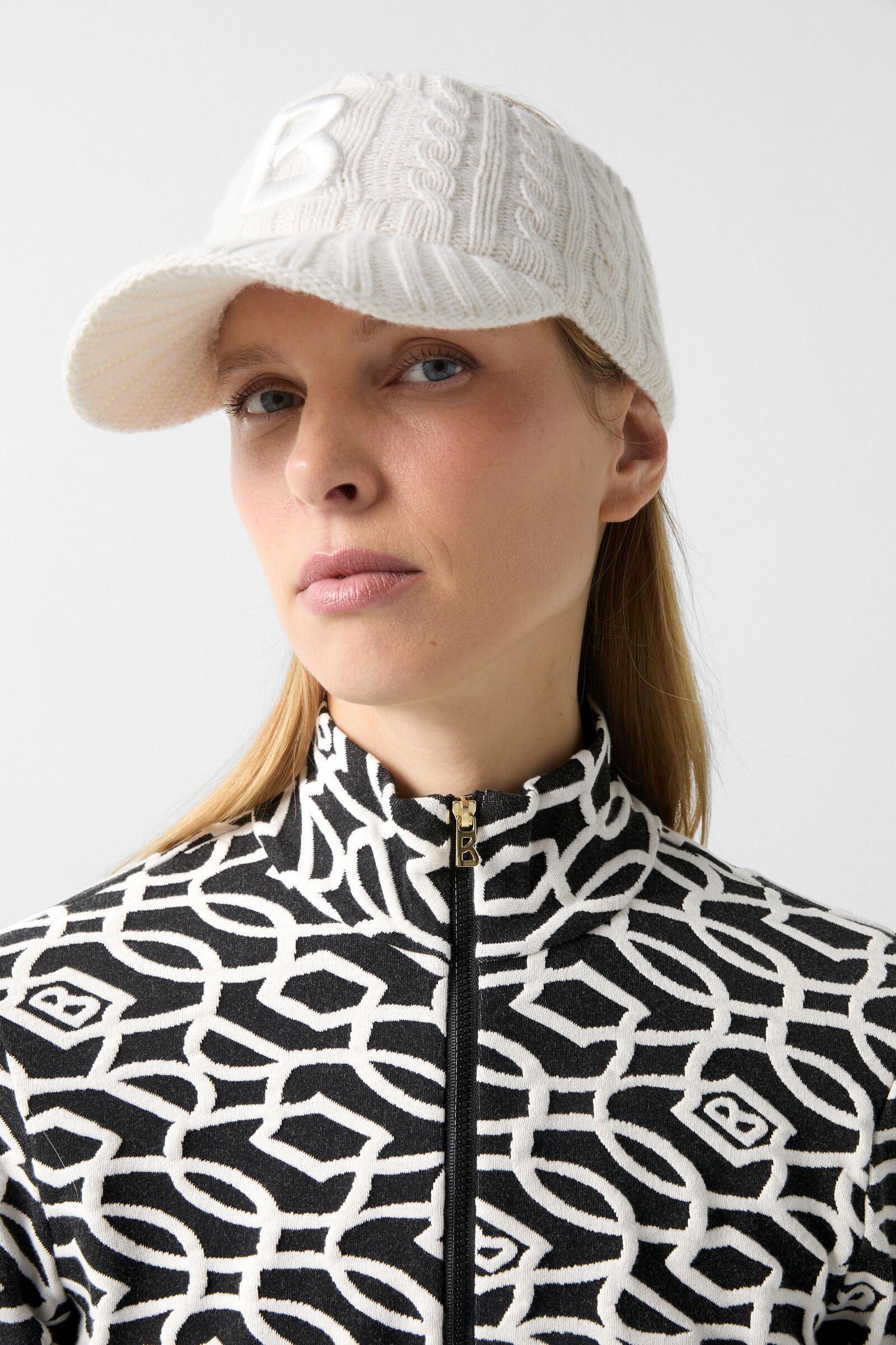 Jacquard First Layer Jasmina Schwarz/Wei&szlig;