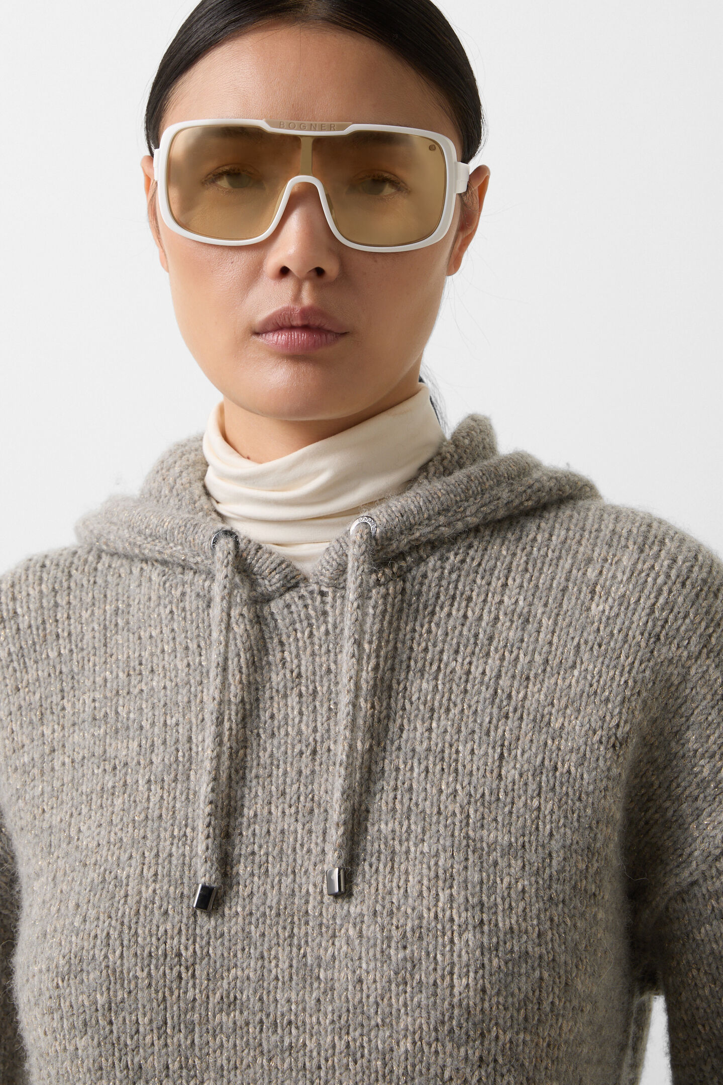 Stella knitted hoodie Grey