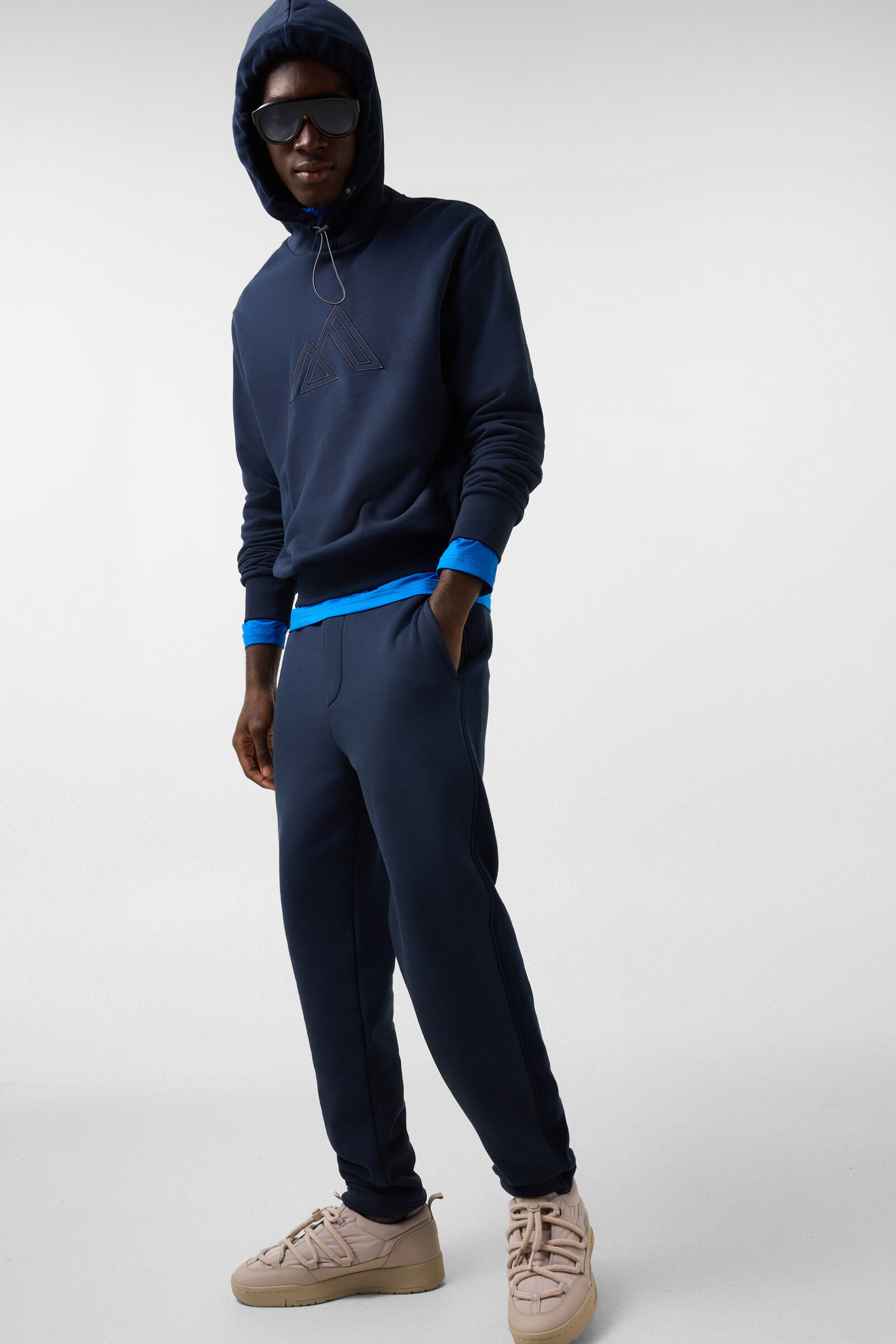 Baumwoll-Hoodie Kristan Navy
