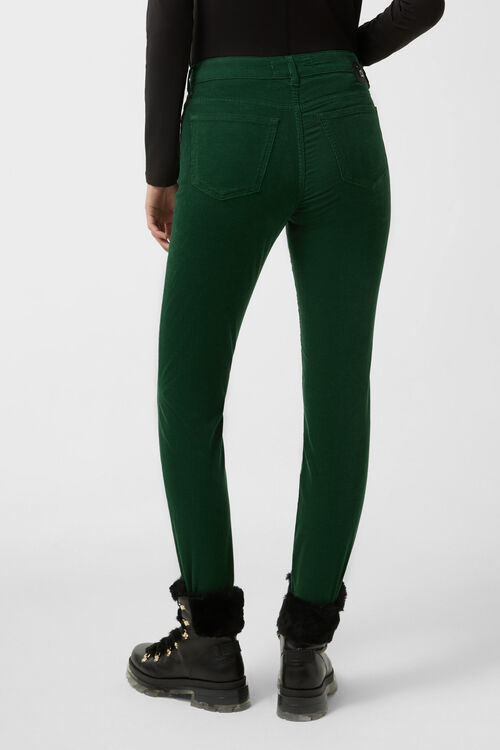 Julie 7/8 corduroy pants Dark green