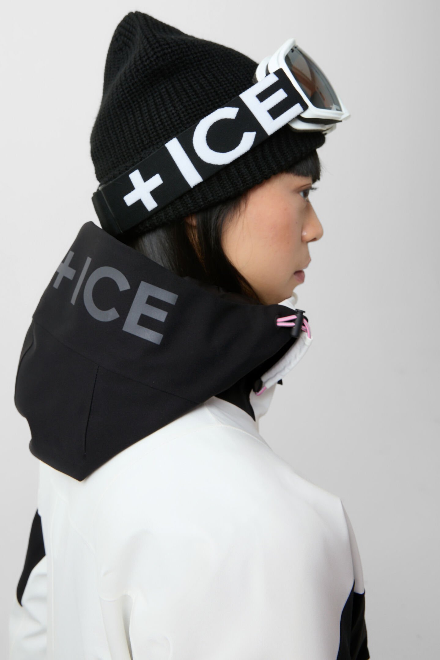 Ashley ski jacket Off-white/black