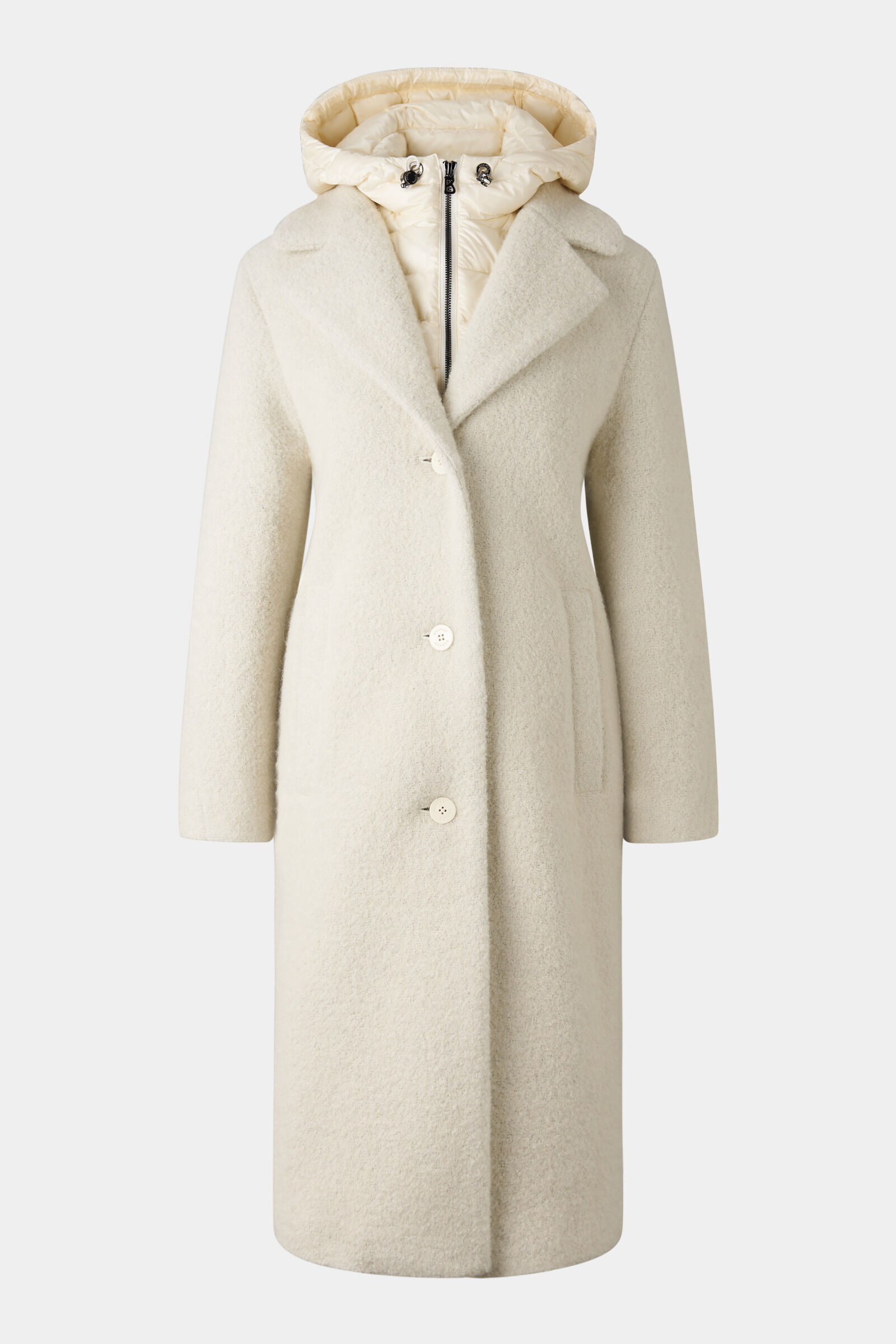 Bogner Deniz Wool Coat Women Off White 8 M