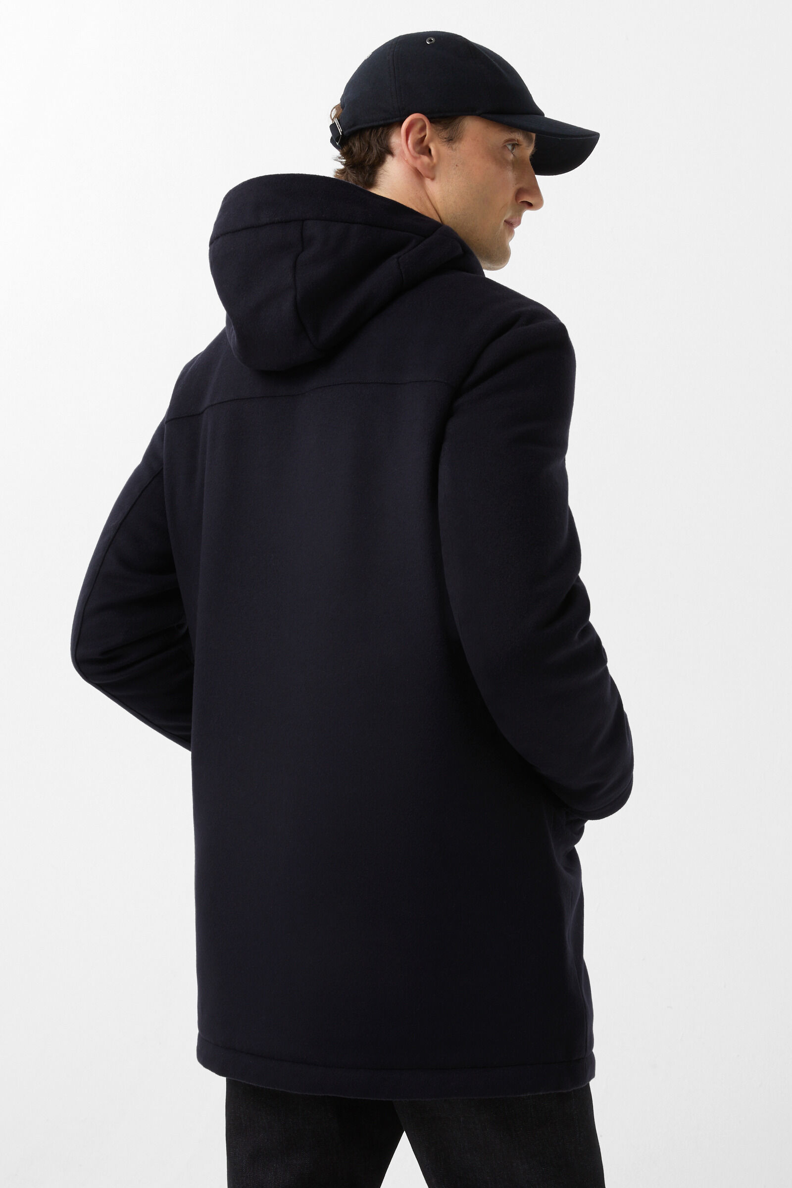 Perce down parka Navy blue
