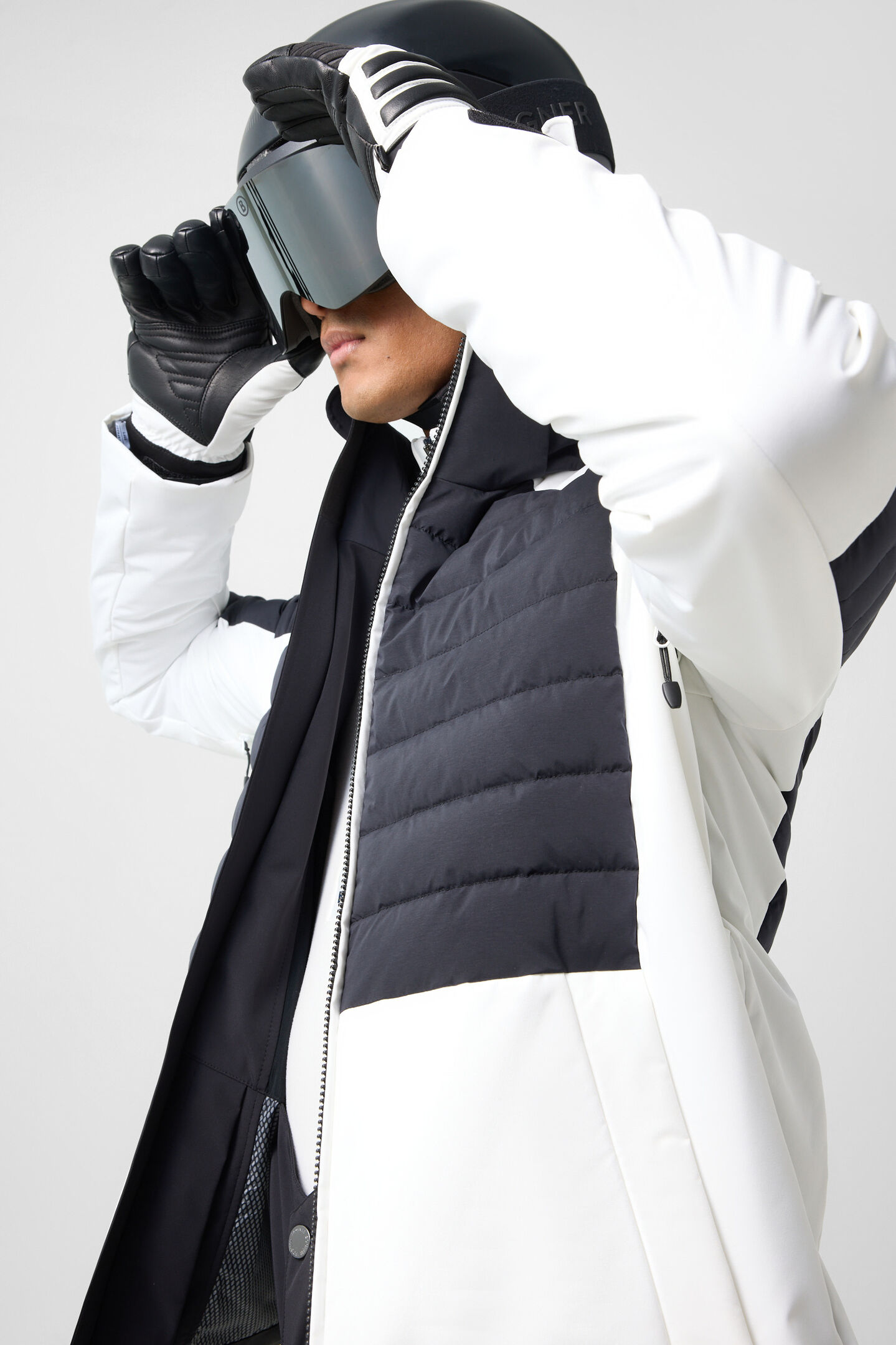 Hennik ski jacket White/Black