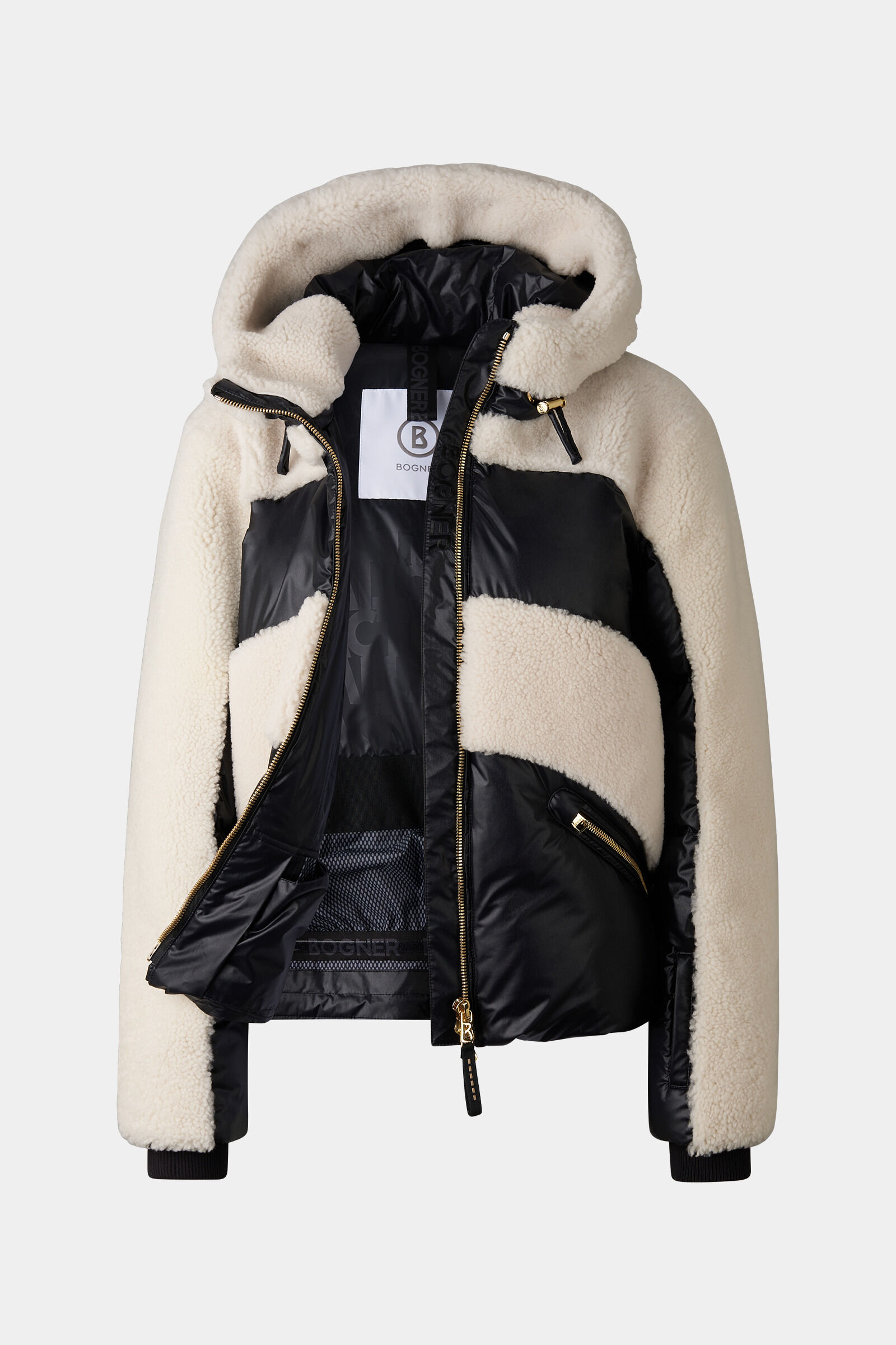 Dana down ski jacket Black/Off-White
