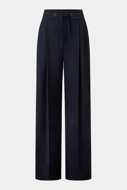 Pleated trousers Ella Navy blue