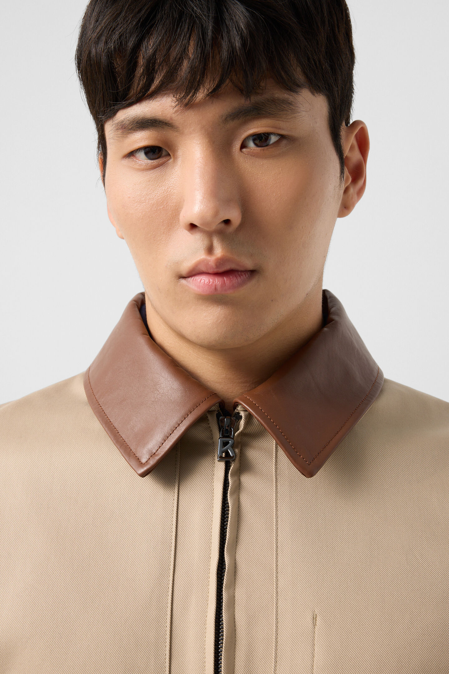 Twill jacket Mirco Beige