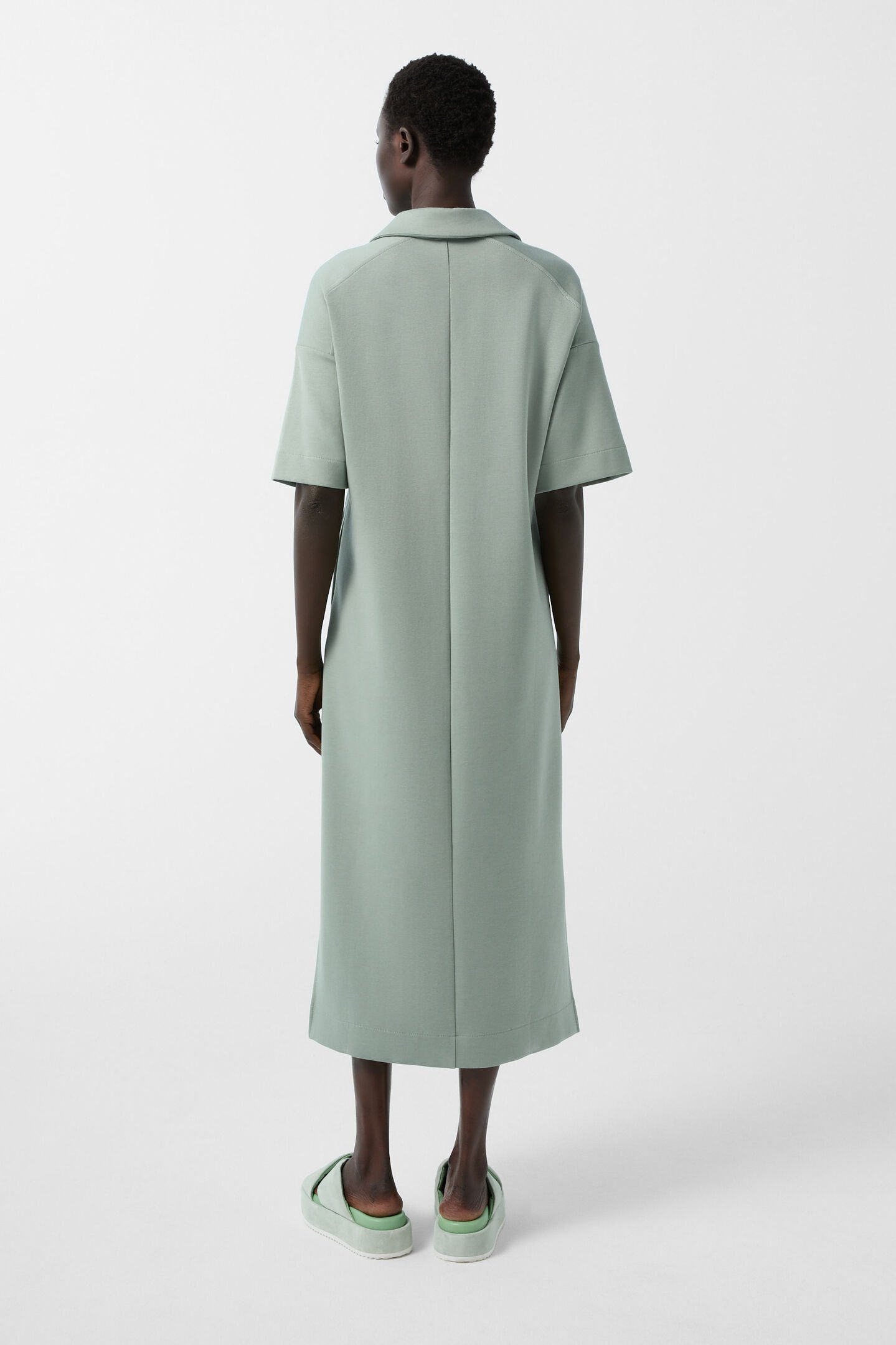Fabiola jersey dress Eucalyptus
