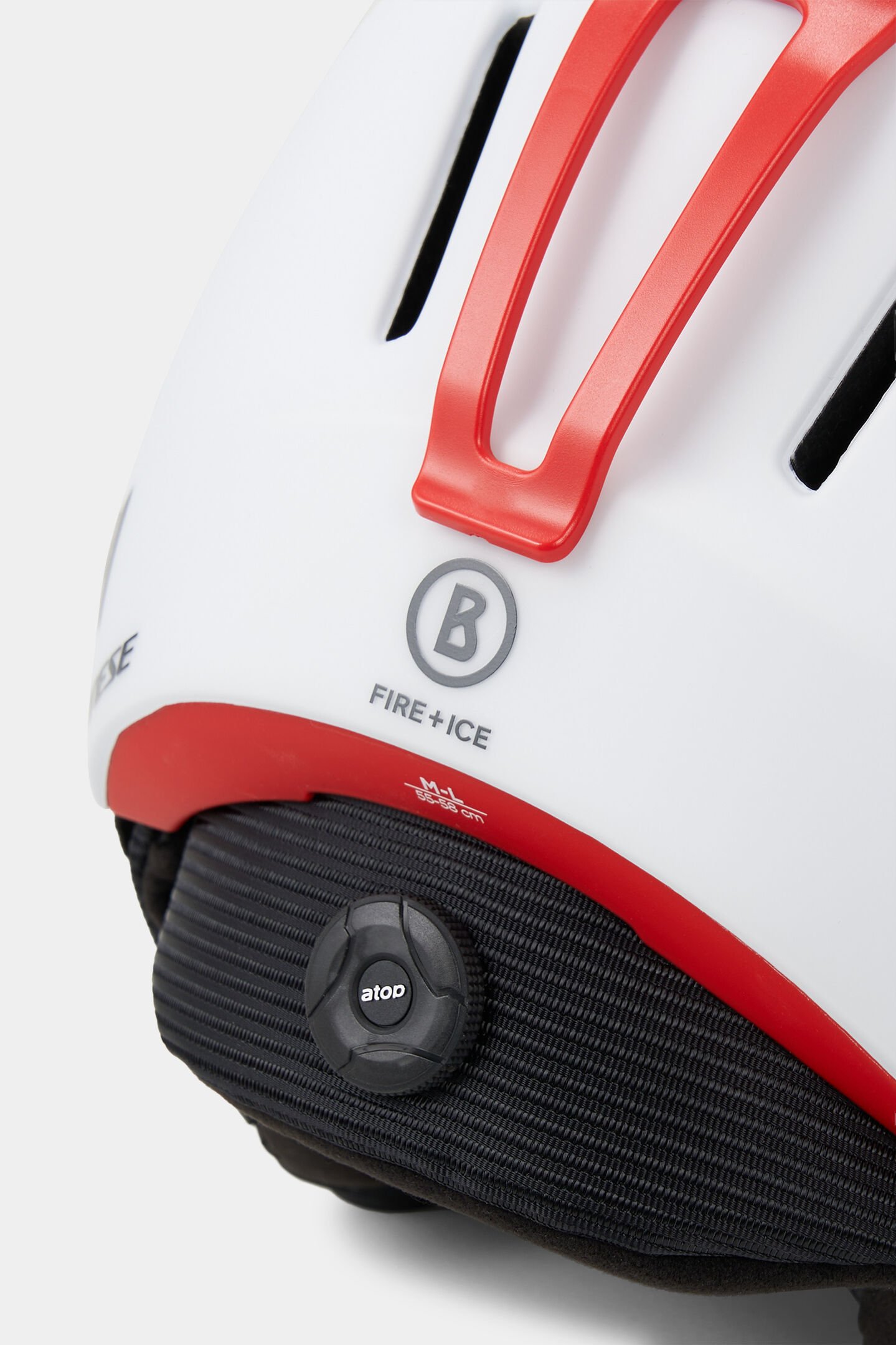 Skihelm Airo Weiß/Rot