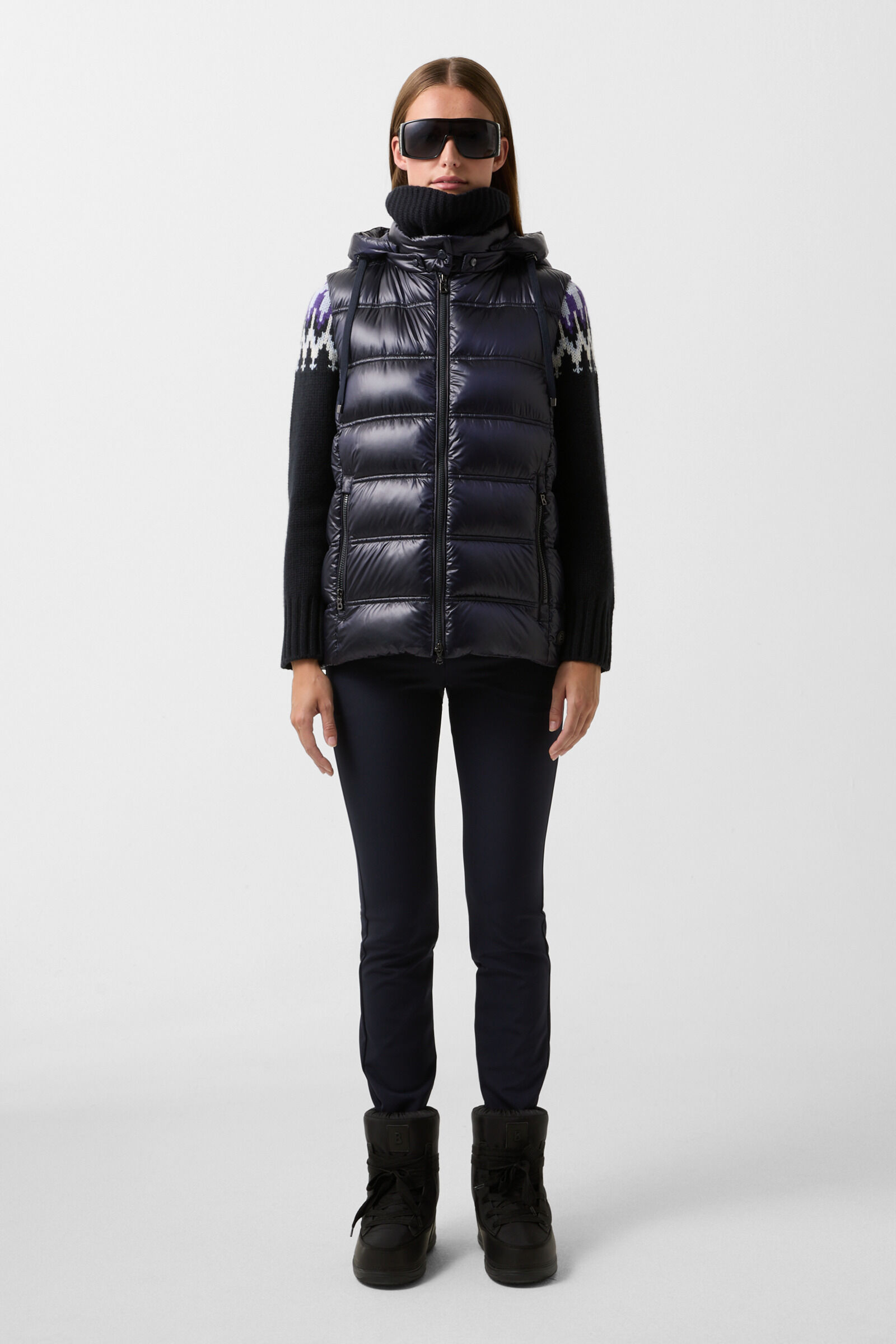 Liddy down waistcoat Dark blue