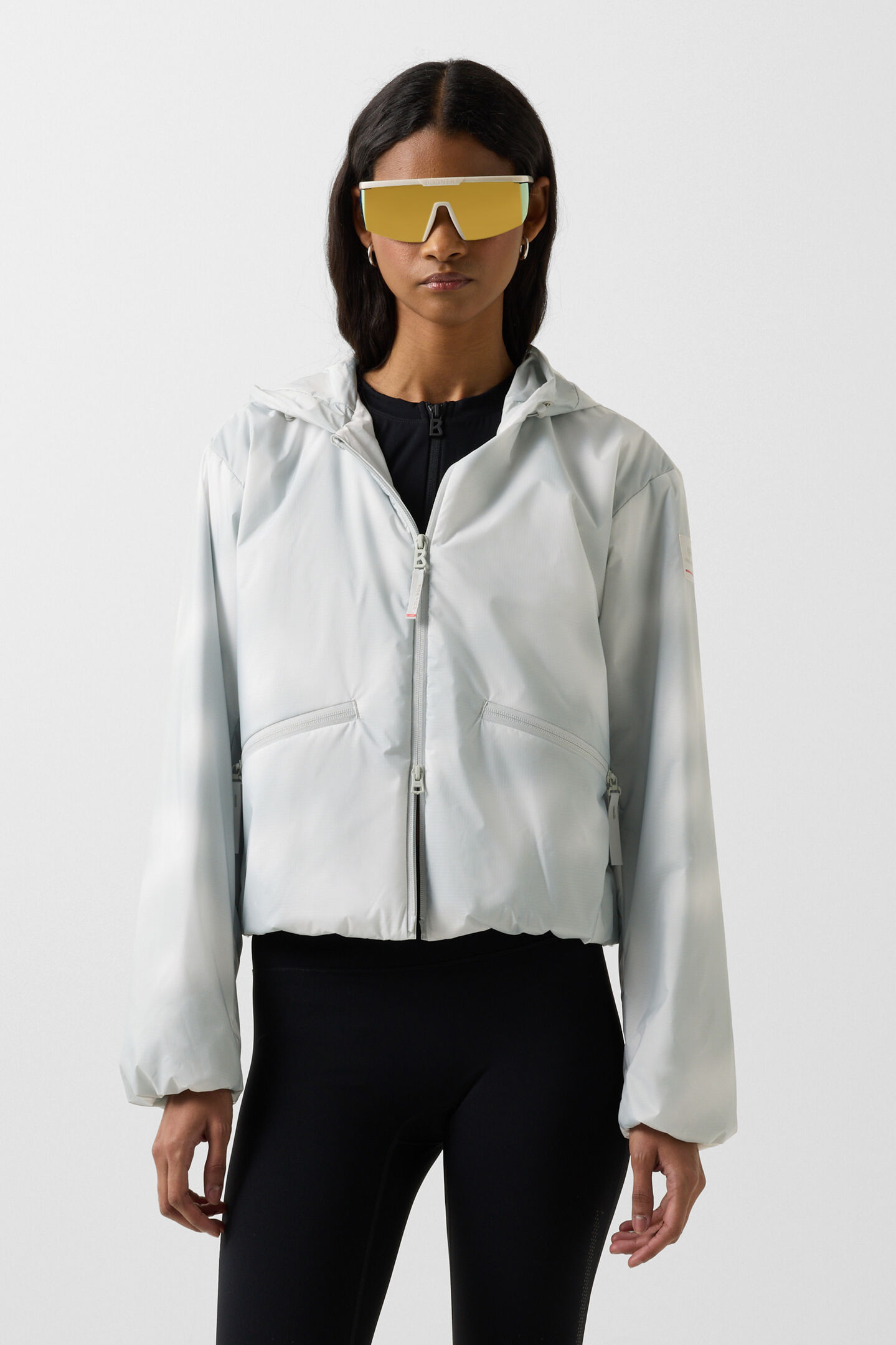 Funktionsjacke Yadira Hellgrau/Off-White