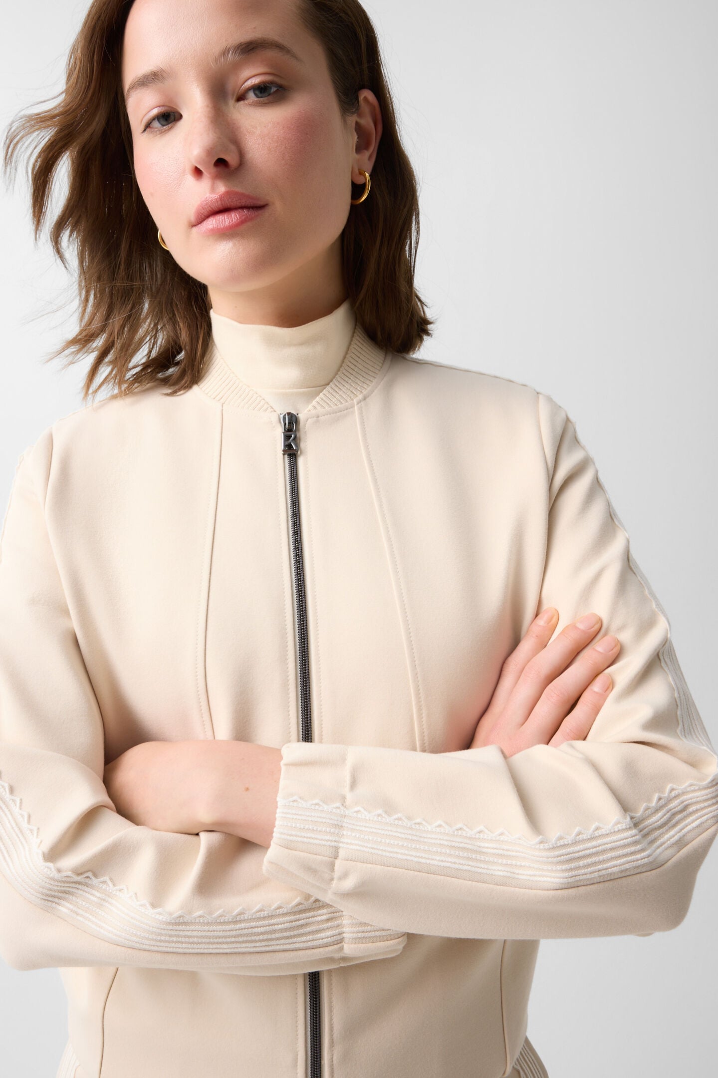 Luisa jersey jacket Cream