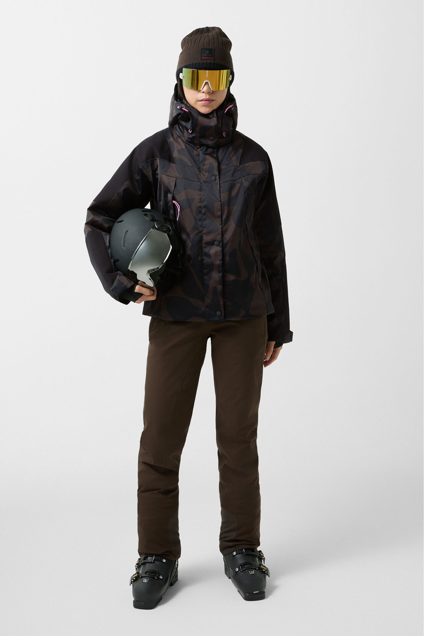 Tinka ski jacket Chocolate/black