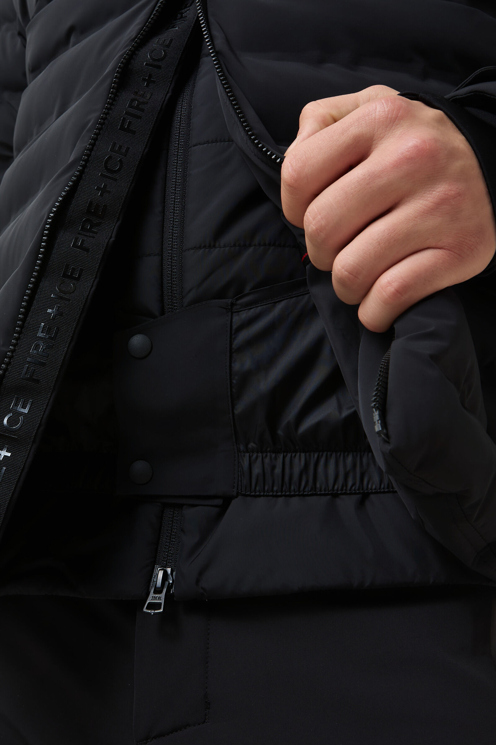 York quilted jacket Black