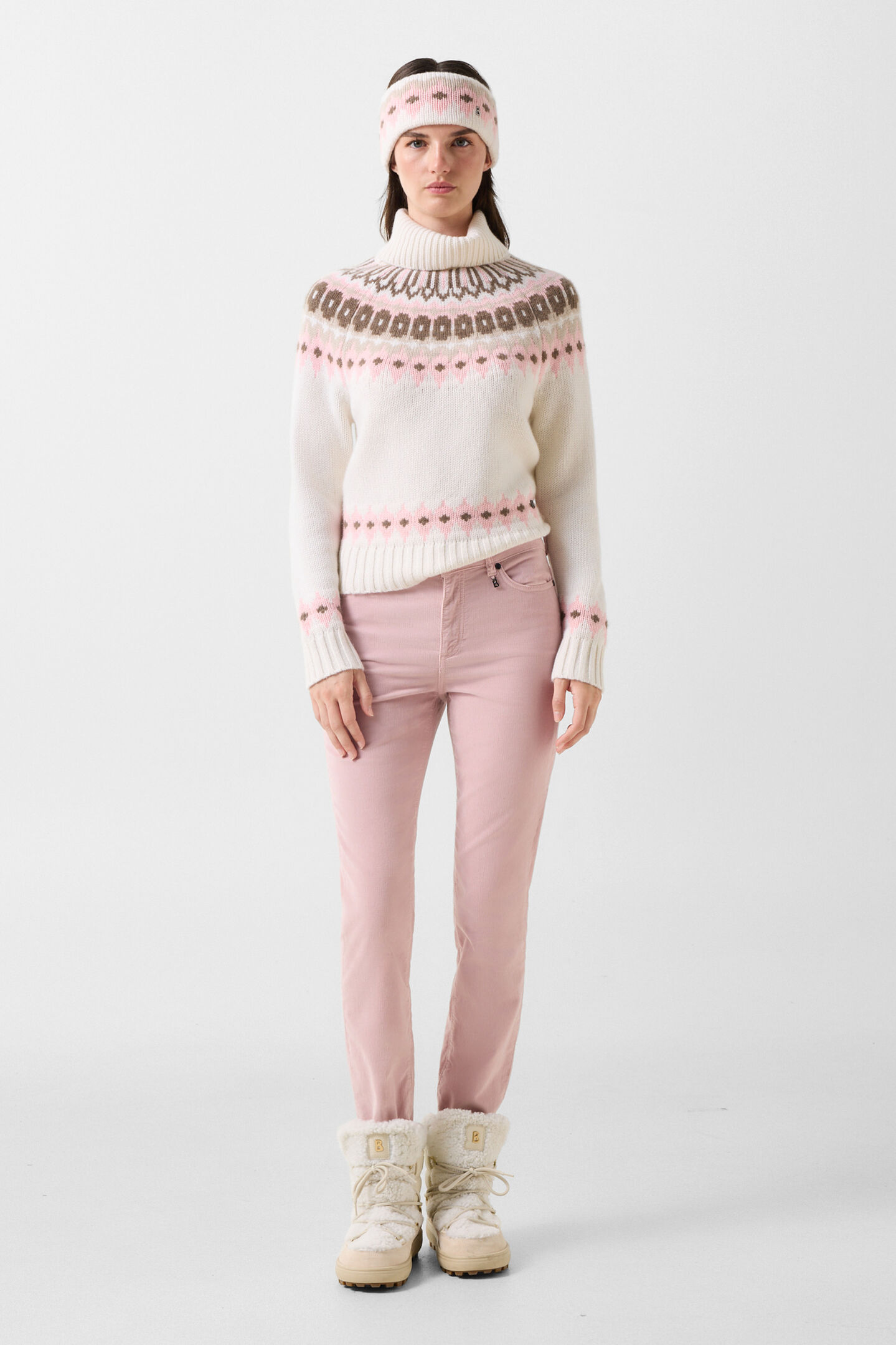 Julie corduroy trousers Ros&eacute;