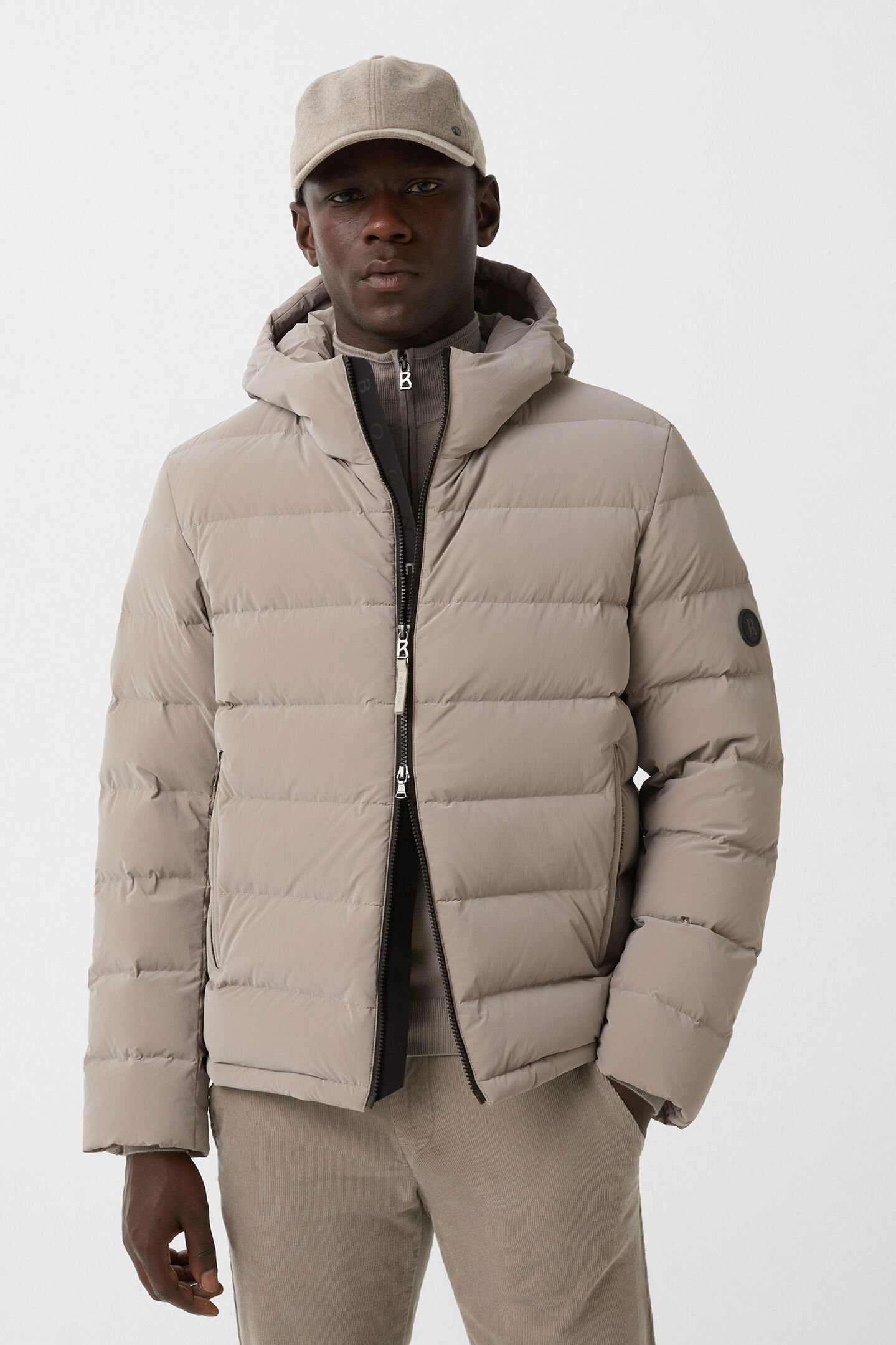 Hugh down jacket Taupe