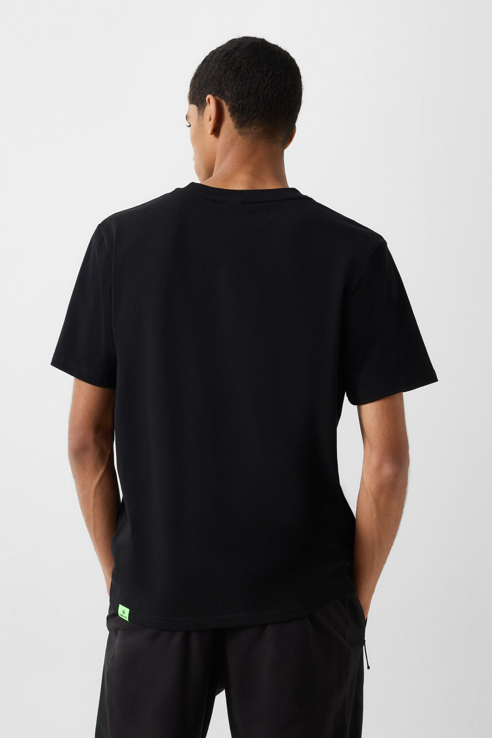 Baumwoll-T-Shirt Mick Schwarz