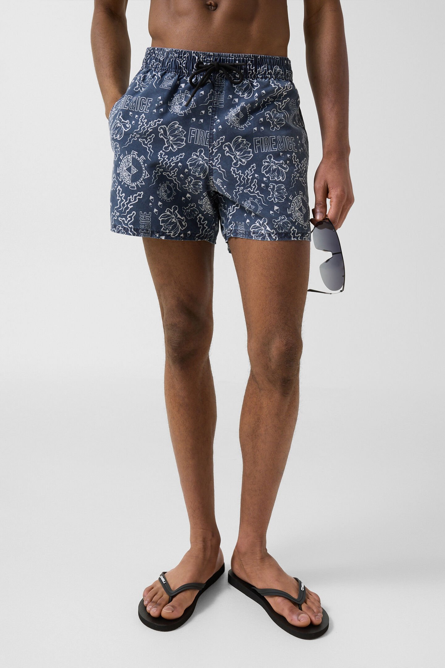 Nelson swim trunks Dark blue/white