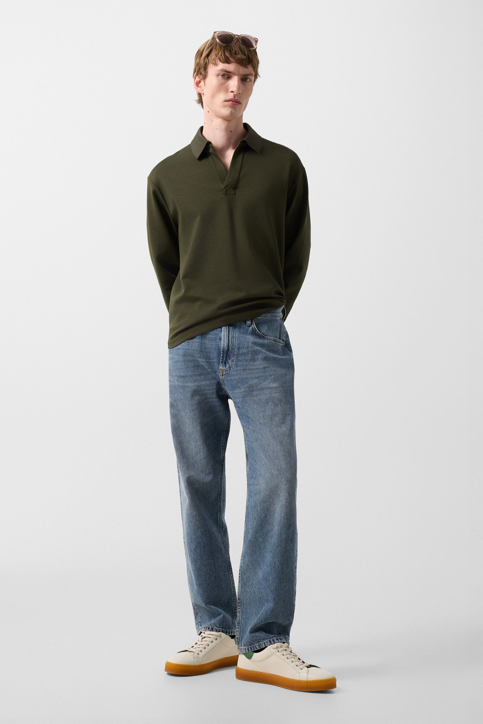 Lionel polo sweatshirt Olive green