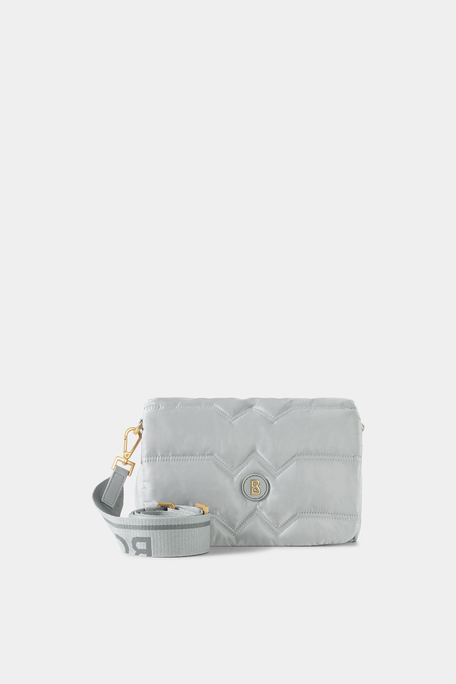 Schultertasche Wallis Tessuto Bar Grau