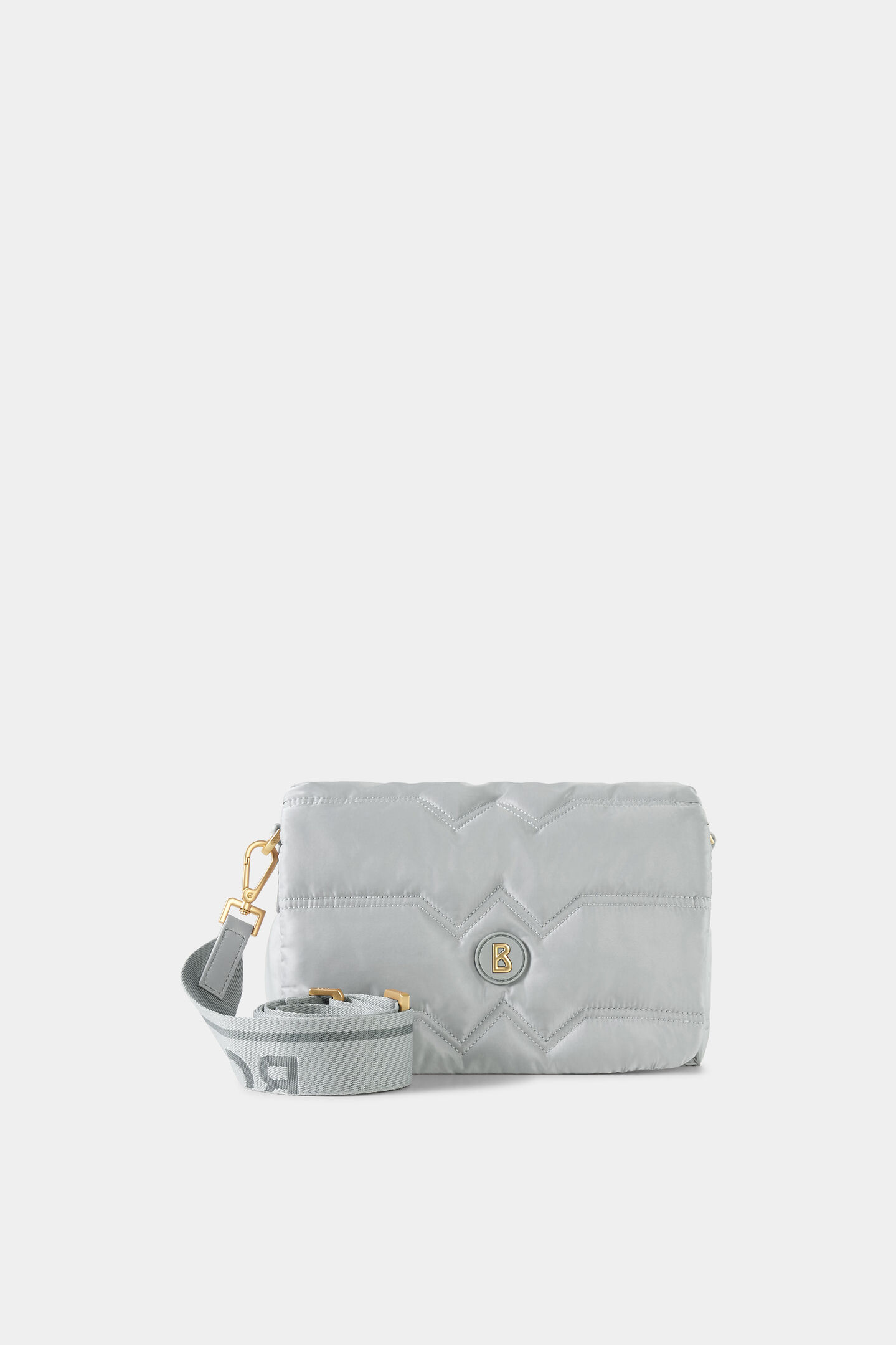 Schultertasche Wallis Tessuto Bar Grau