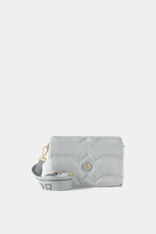 Schultertasche Wallis Tessuto Bar Grau