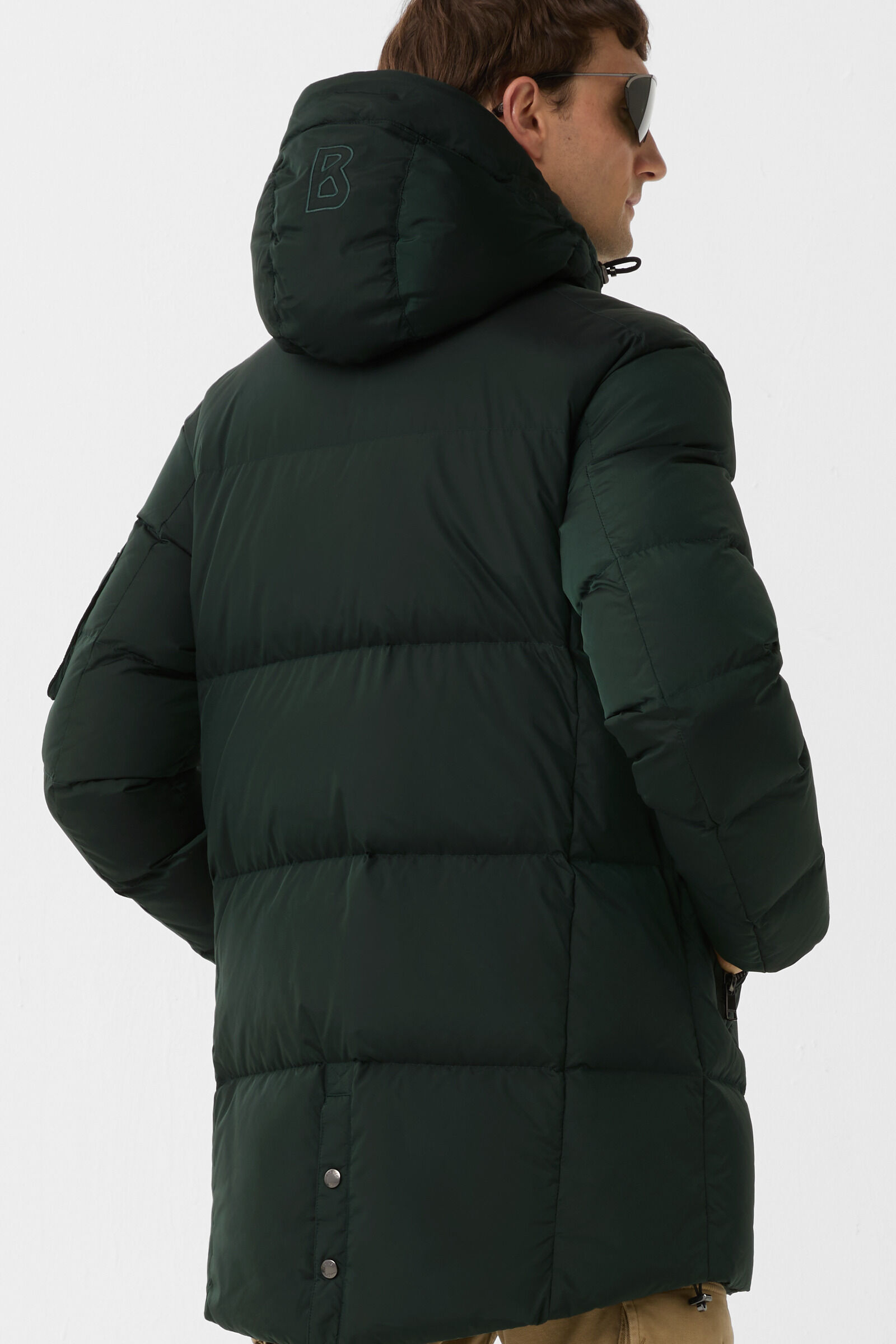 Korte jas Jones dons Donkergroen