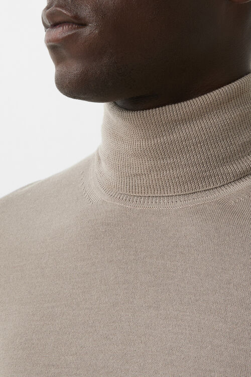 Gordon turtleneck jumper Taupe