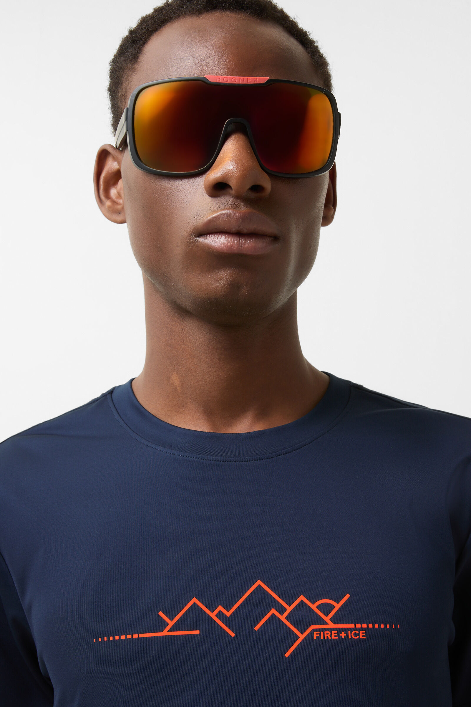 T-shirt Straight Dark blue