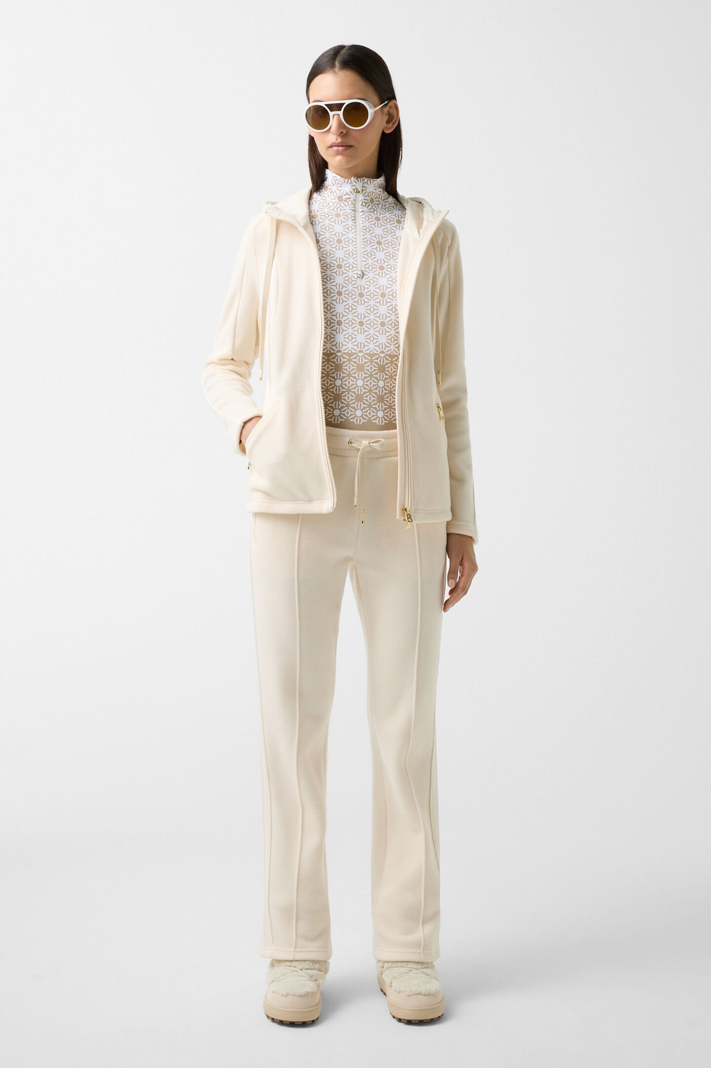 Florina fleece trousers Cream