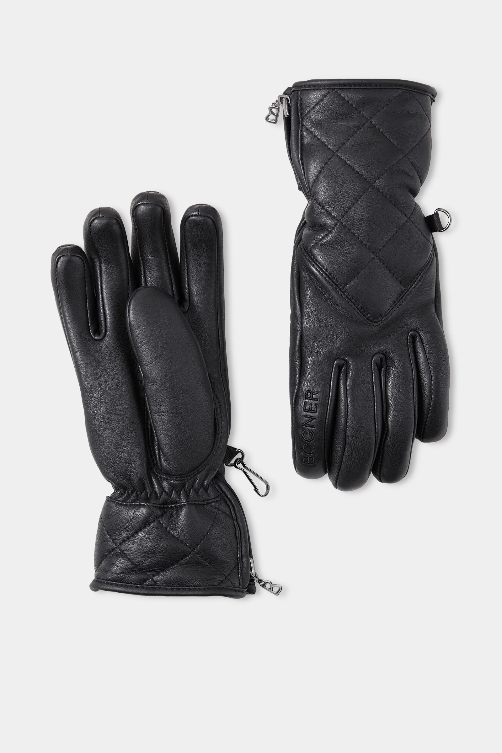 Leder-Handschuhe Dana Schwarz