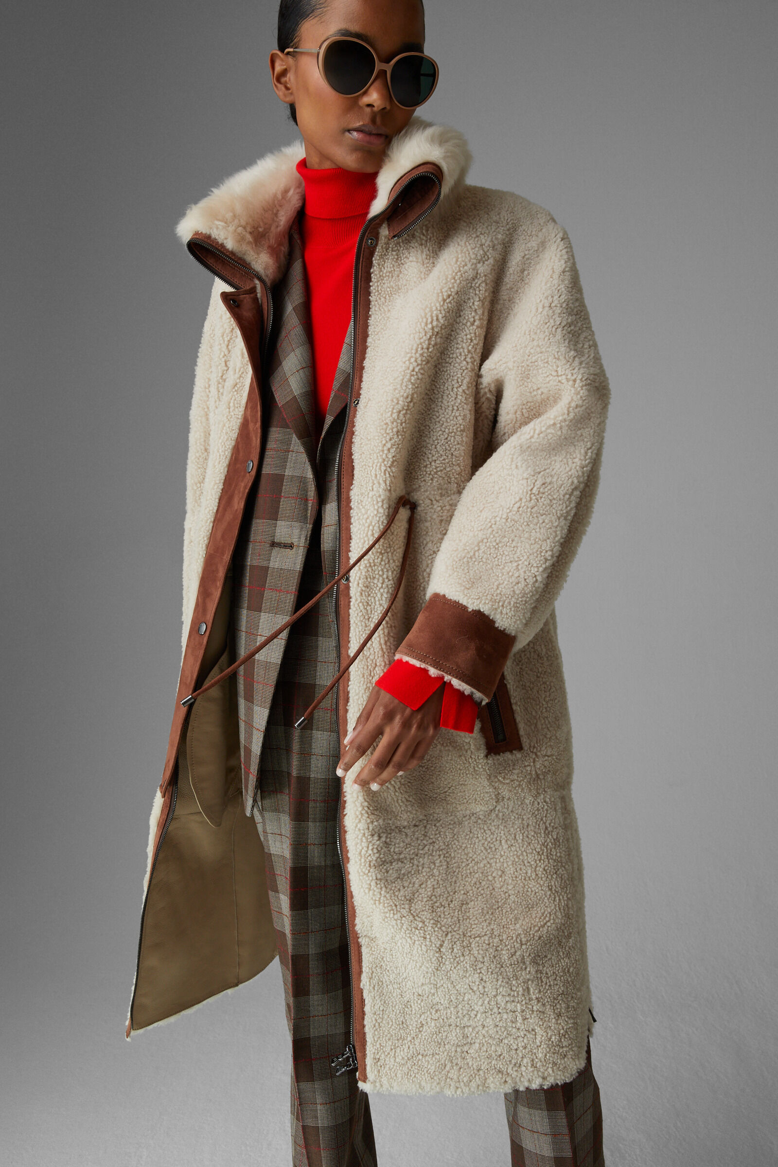 Lambskin coat hot sale