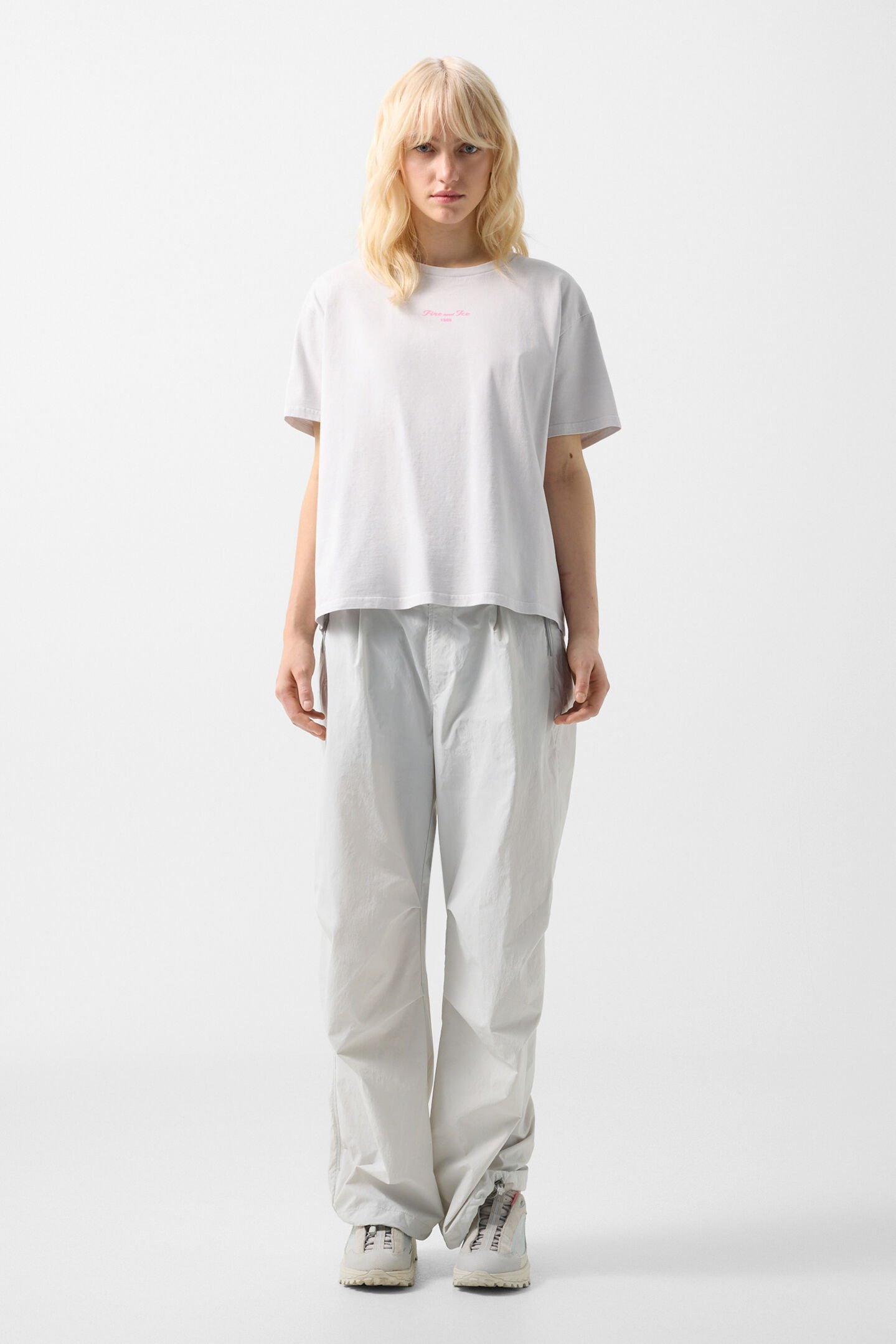 T-shirt Cara Light grey