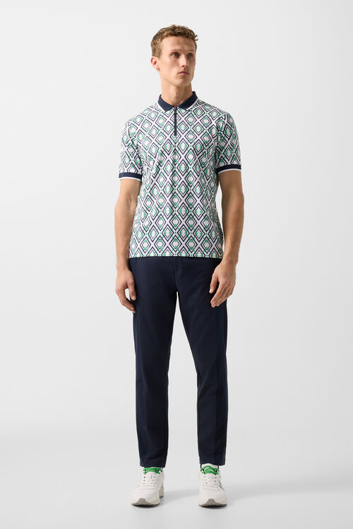 Valentin functional short-sleeved top Navy blue/green/white