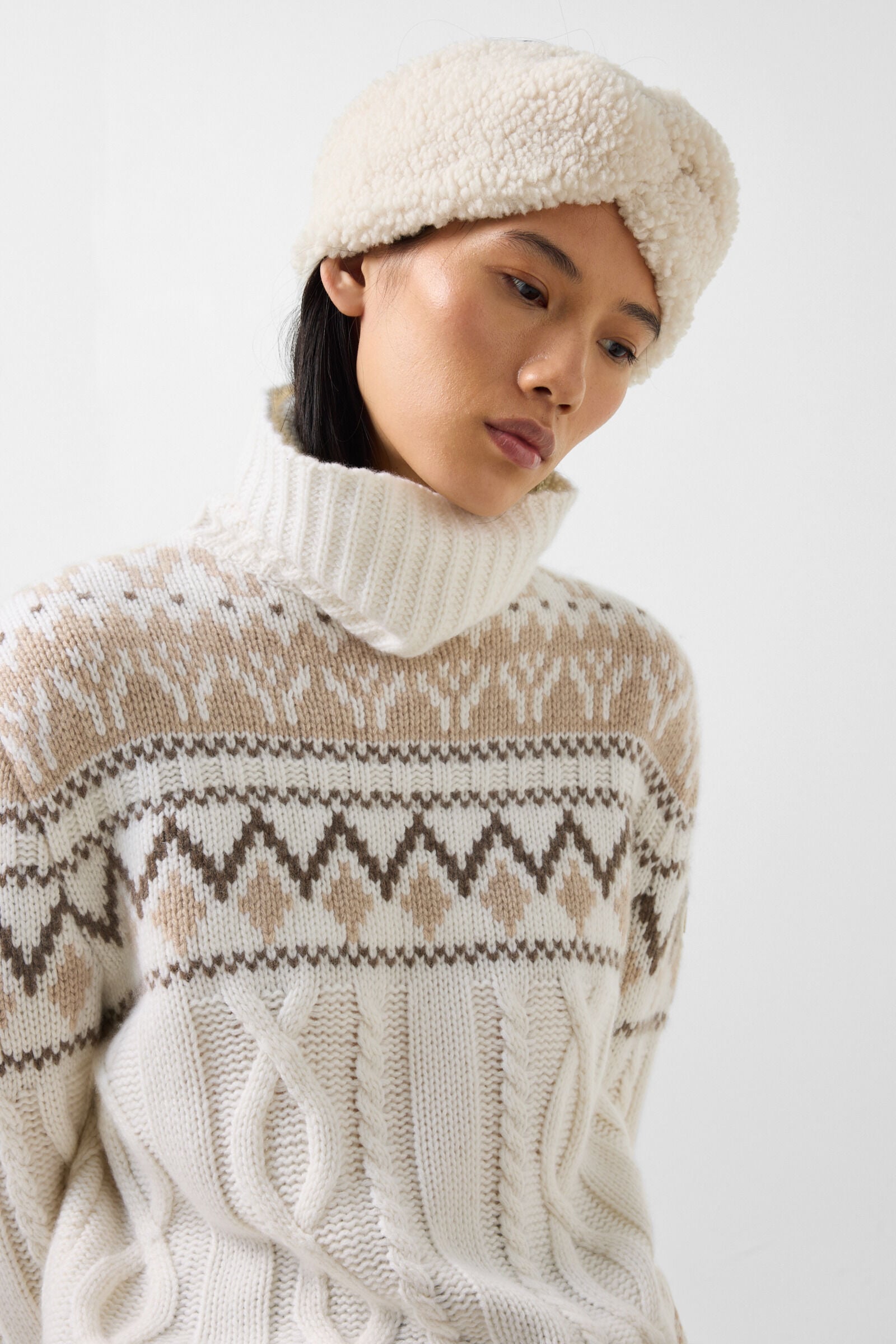 Kaschmir-Pullover Lorely Off-White/Beige