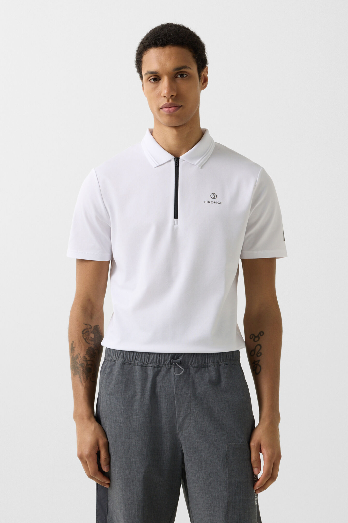 Funktions-Polo-Shirt Mikka Wei&szlig;