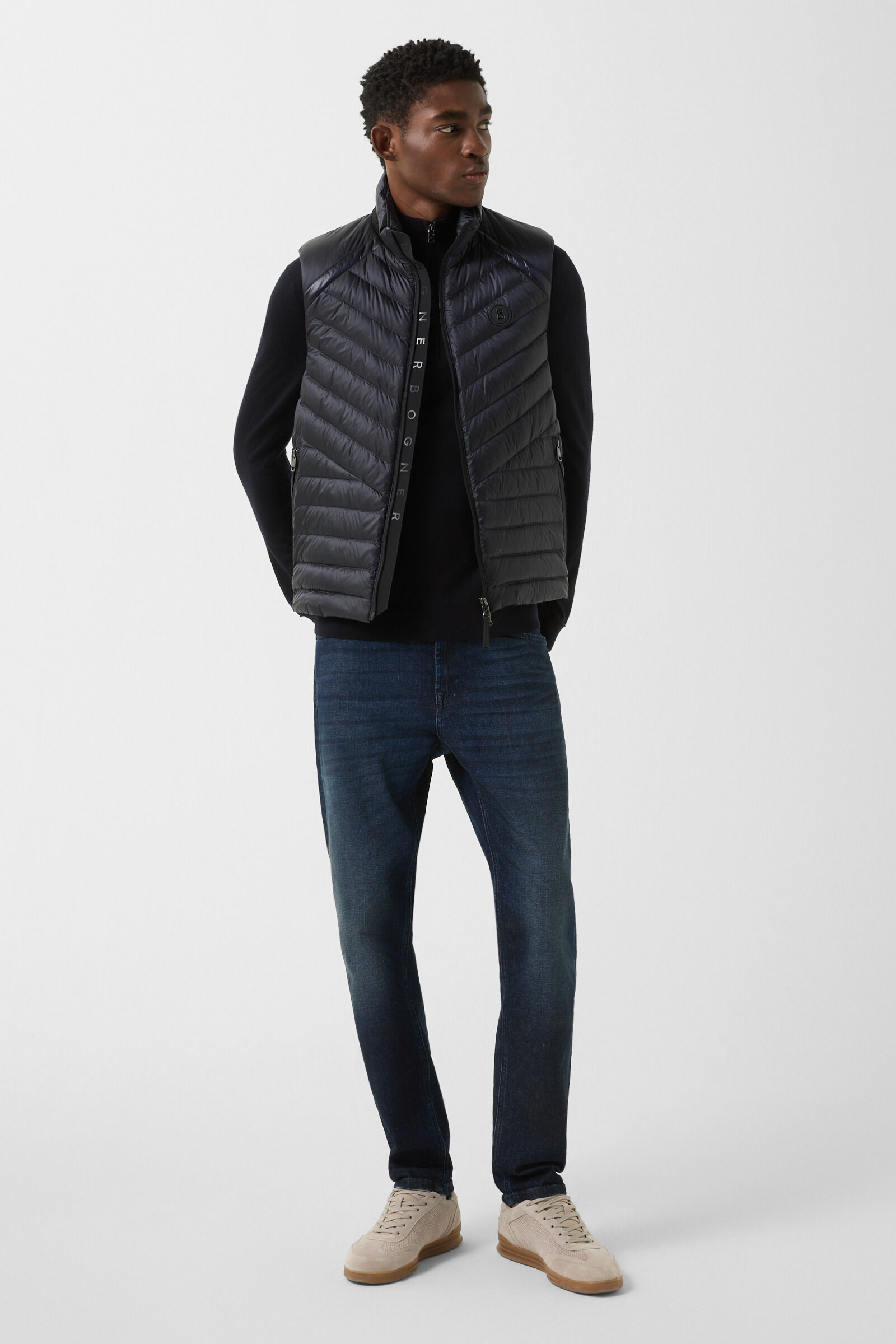 Virgin wool Ouri troyer Navy blue