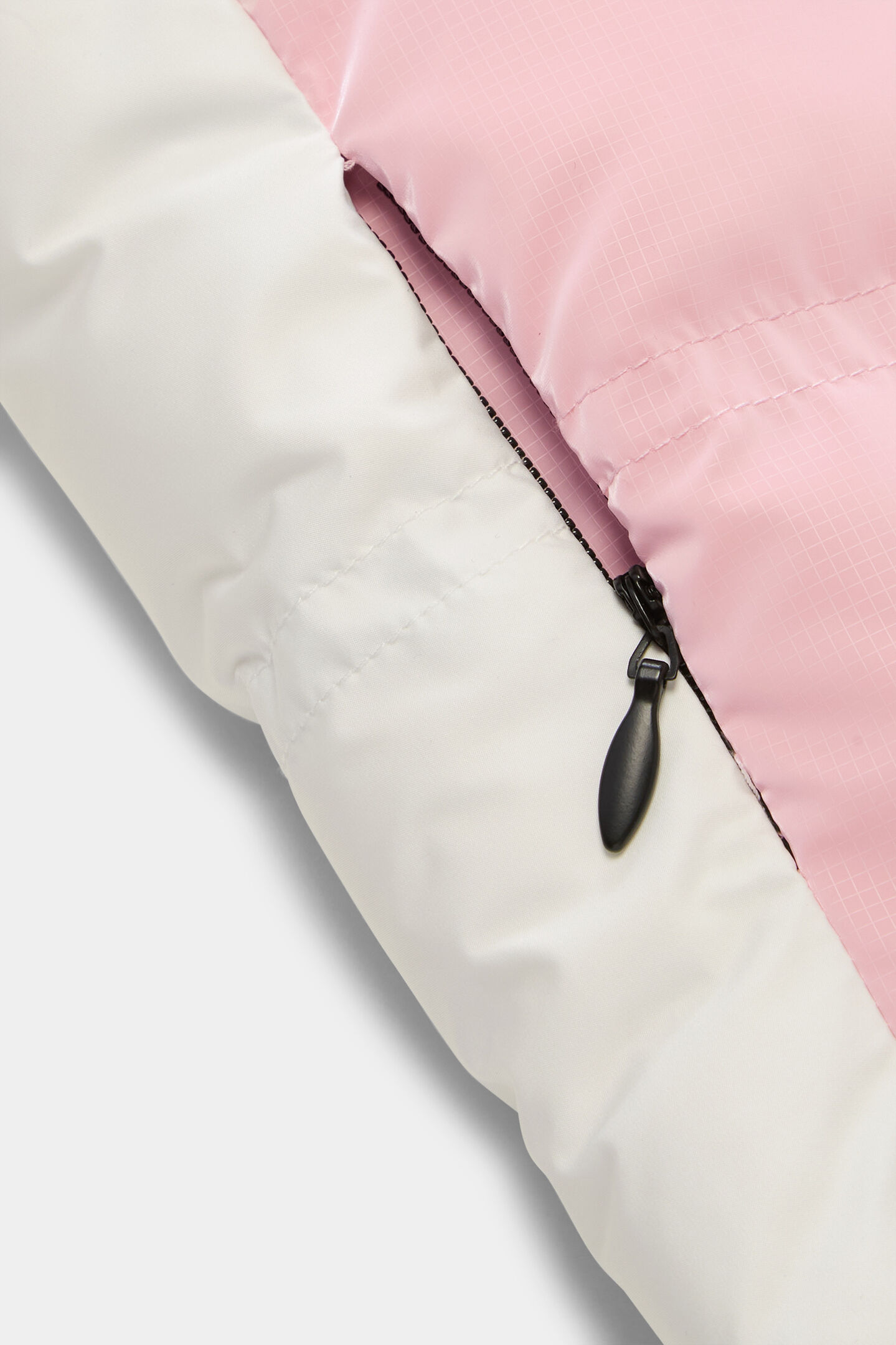 Kinder-donzen ski-jas met glitters Roze/gebroken wit