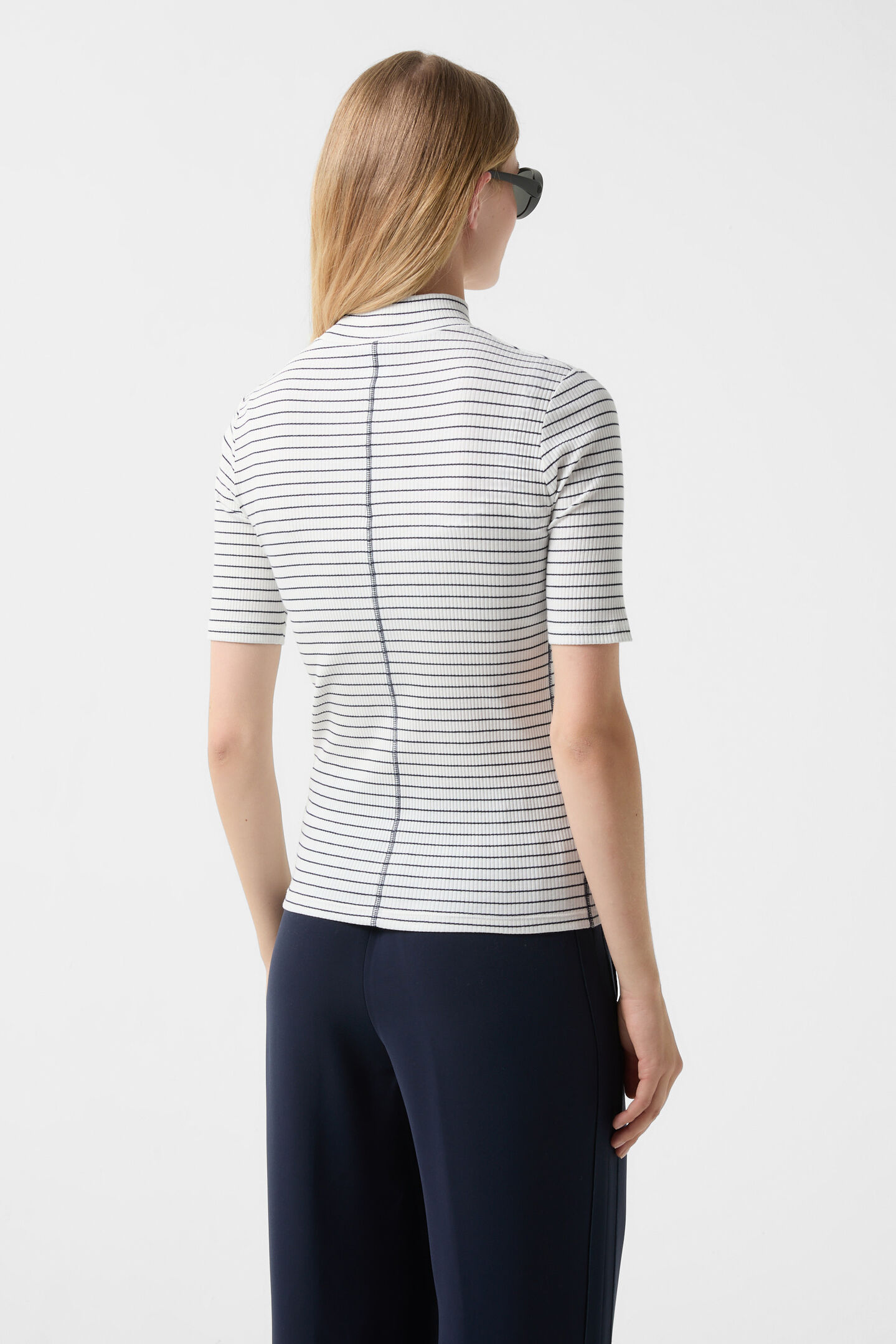 T-Shirt Riva Navy-Blau/Off-White