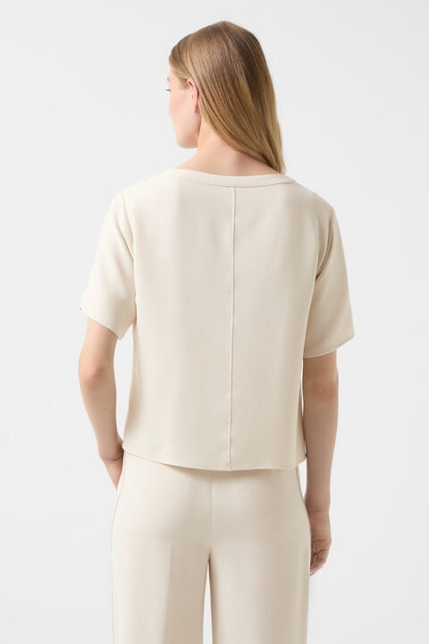 Scarlet crepe shirt Cream Scarlet crepe shirt Cream