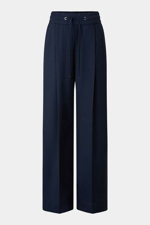 Bundfaltenhose Ella Navy-Blau