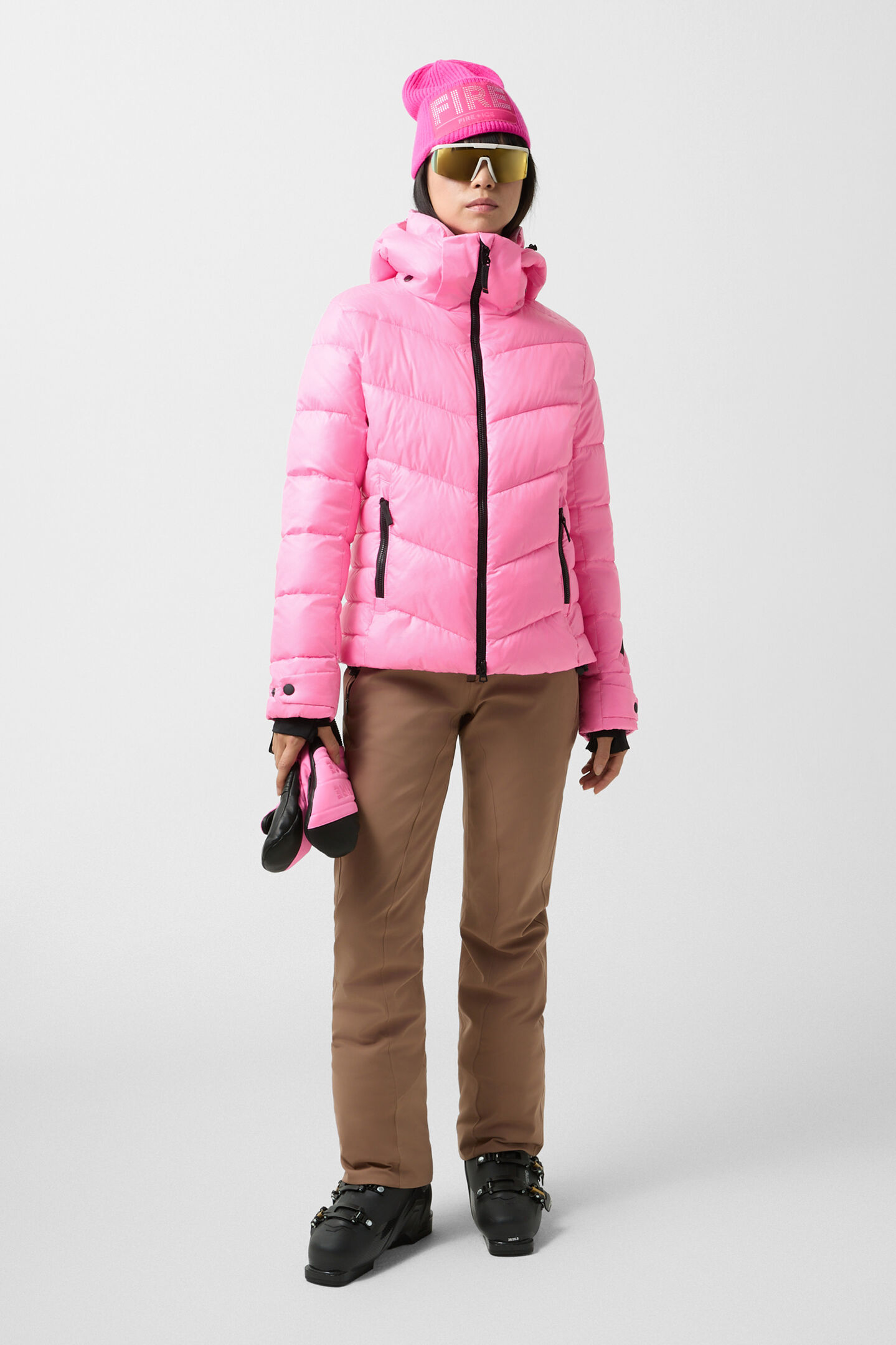 Saelly quilted jacket Pink