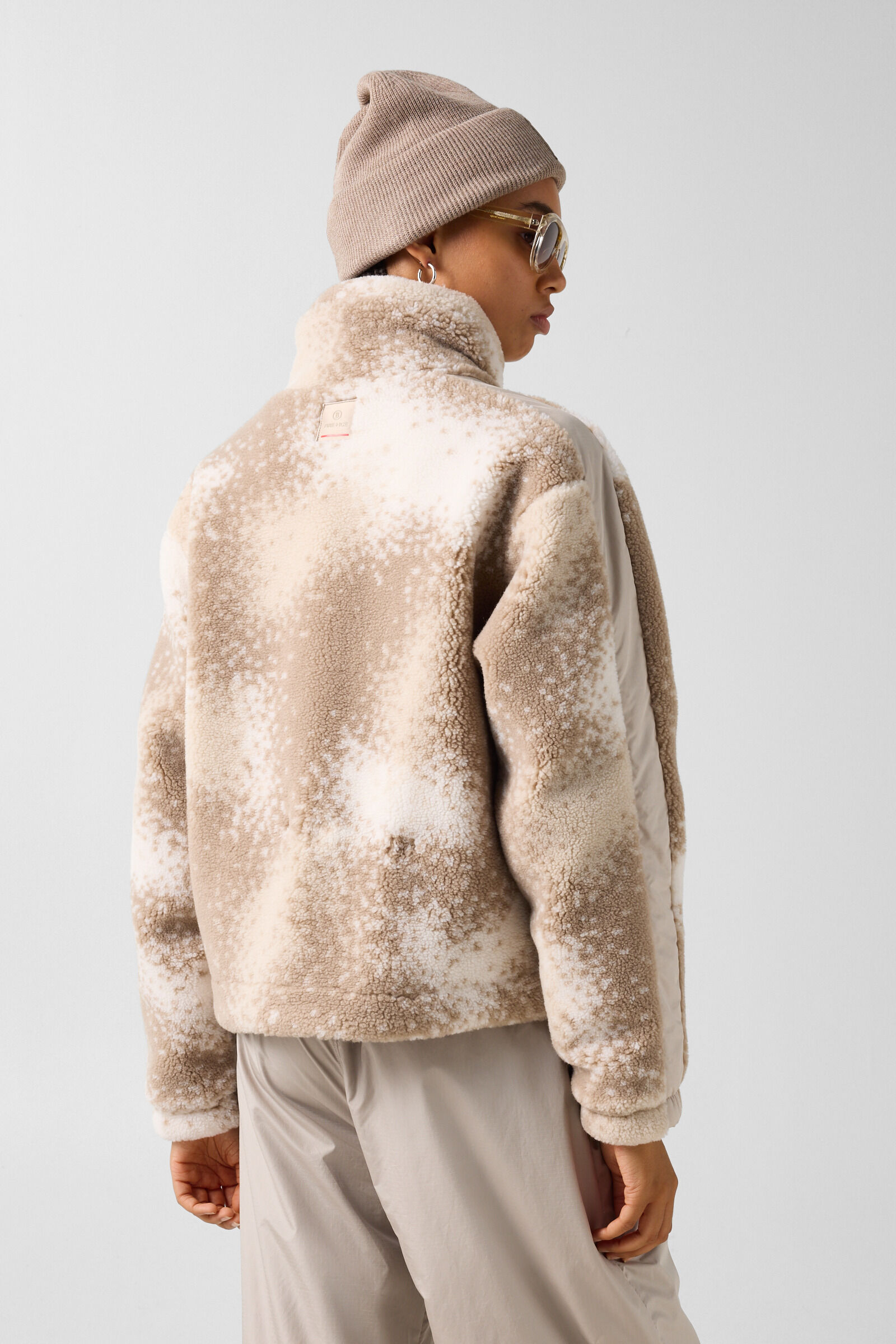 Ninetta mid-layer teddy jacket Beige/Brown