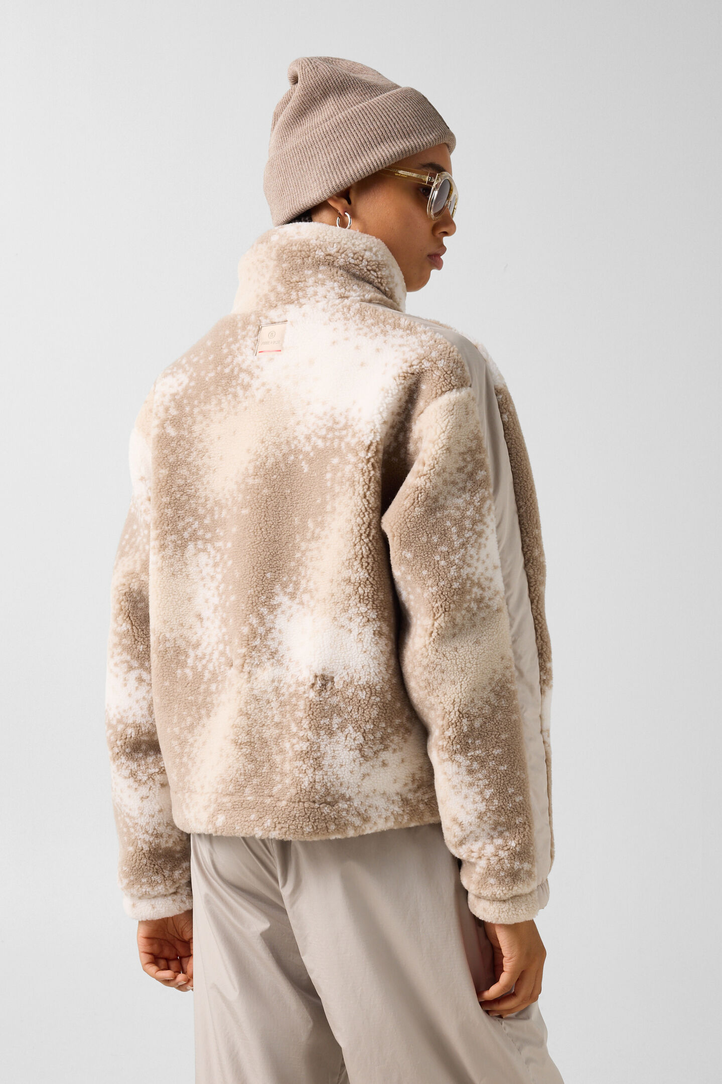 Ninetta mid-layer teddy jacket Beige/Brown