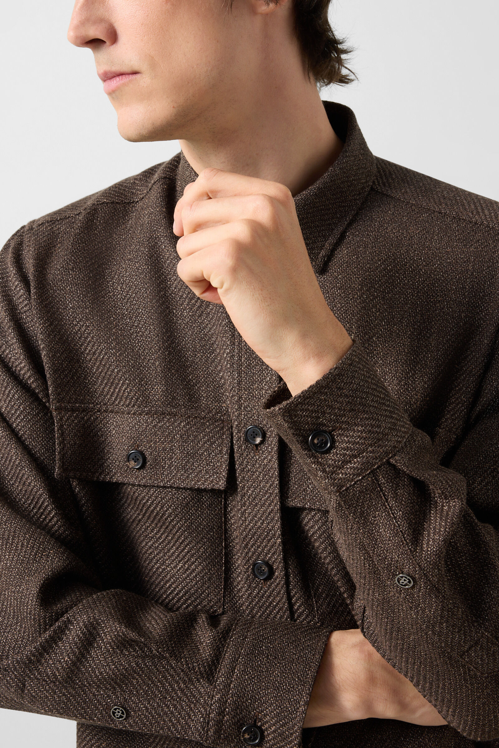 Shirt Heiko Dark brown