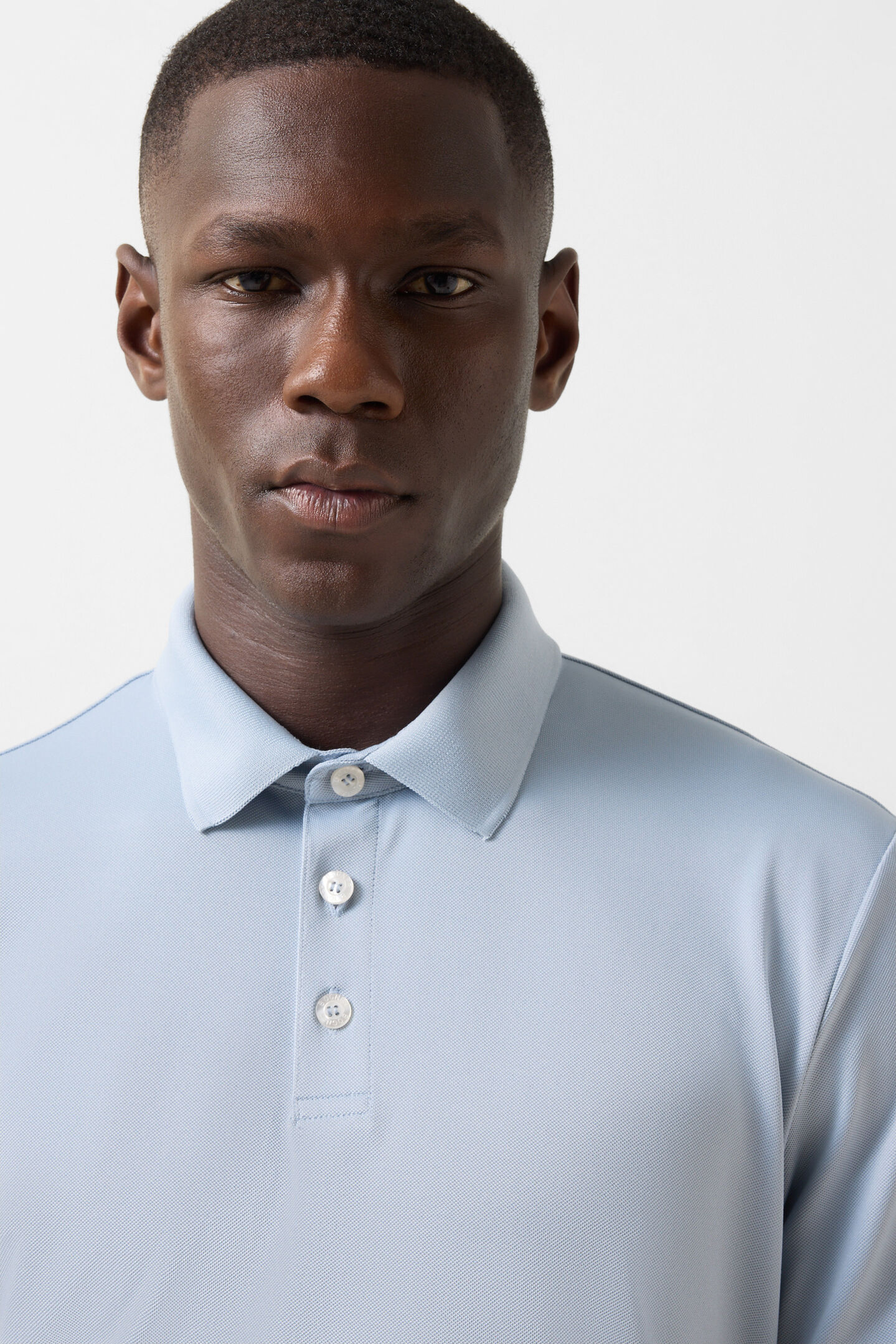 Daniel functional short-sleeved top Misty blue