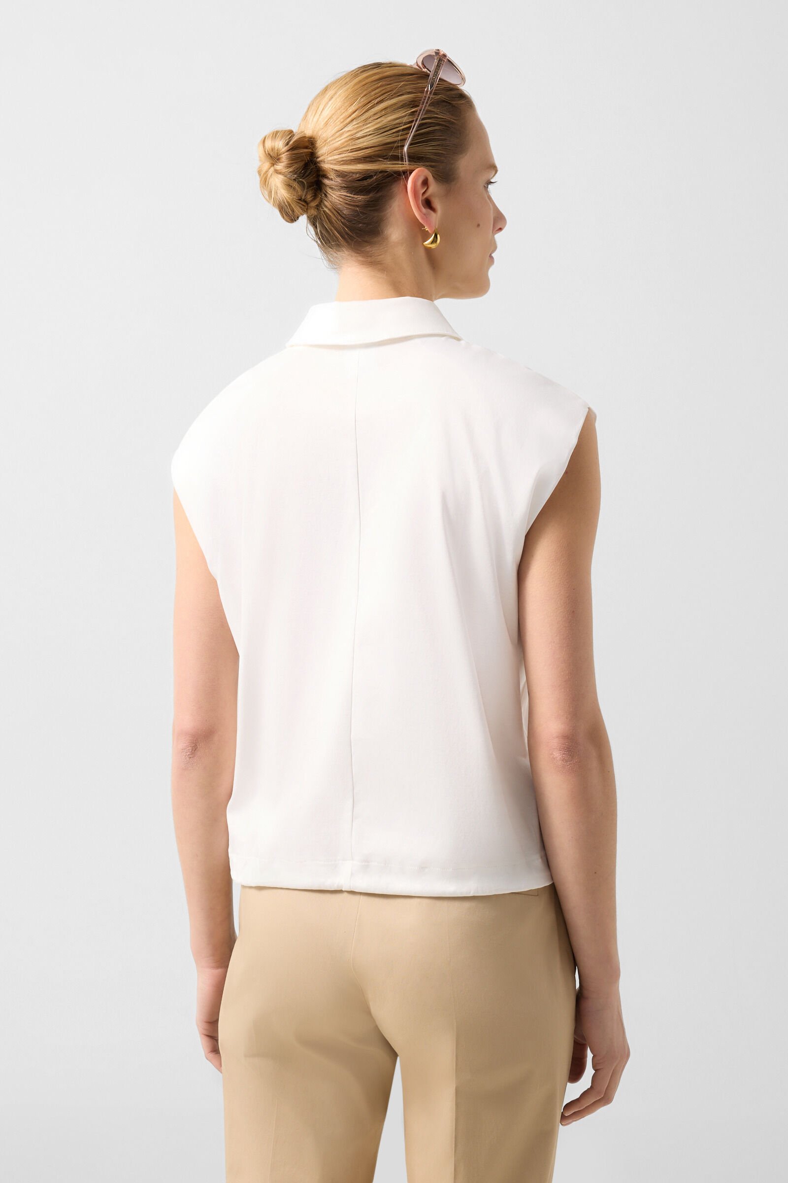 Mia polo top Off-White