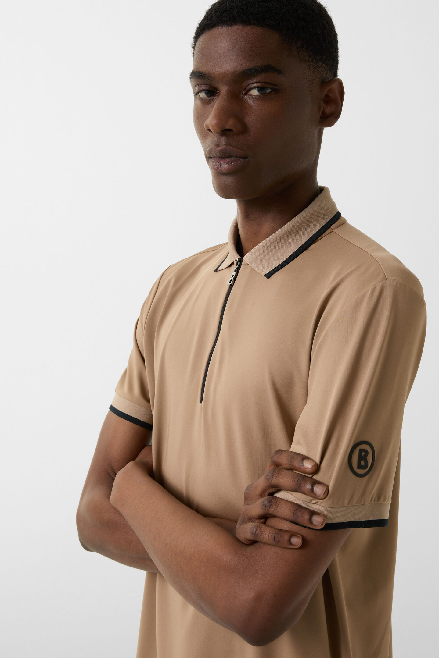 Cody functional short-sleeved top Caramel