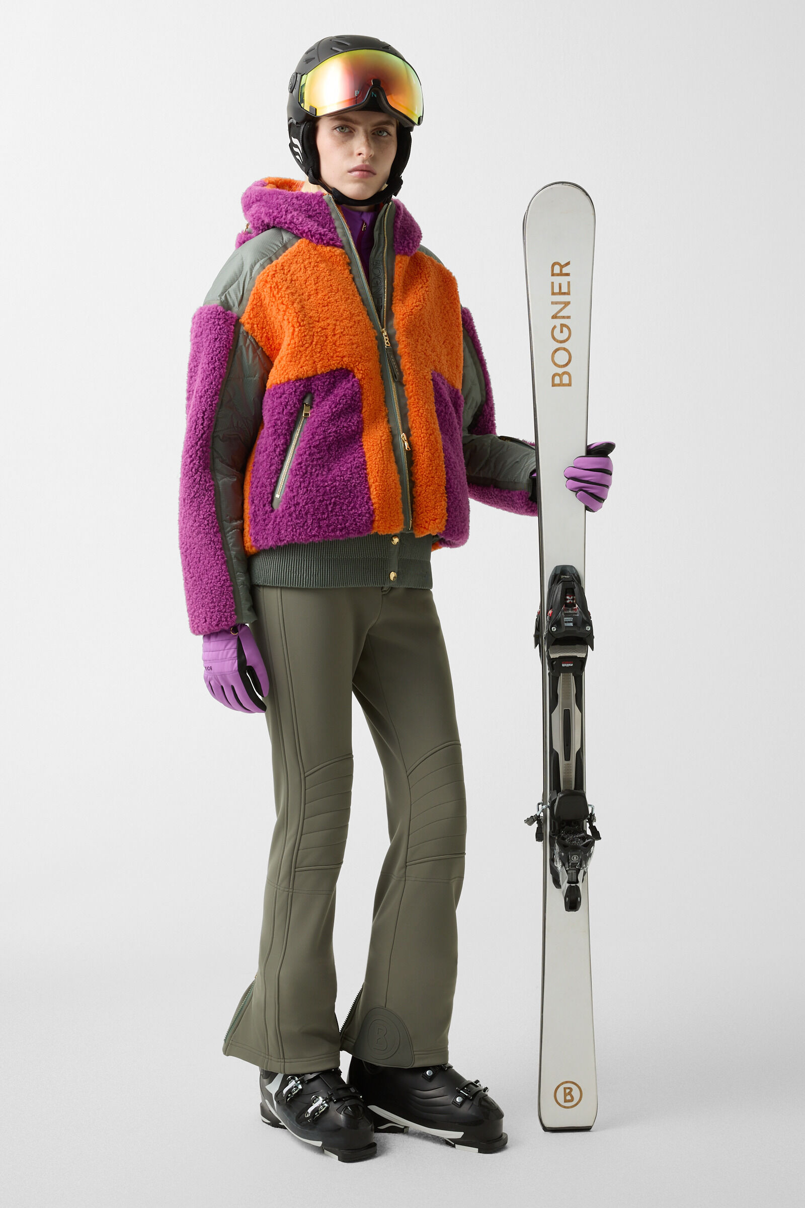 Madei softshell ski trousers Olive green