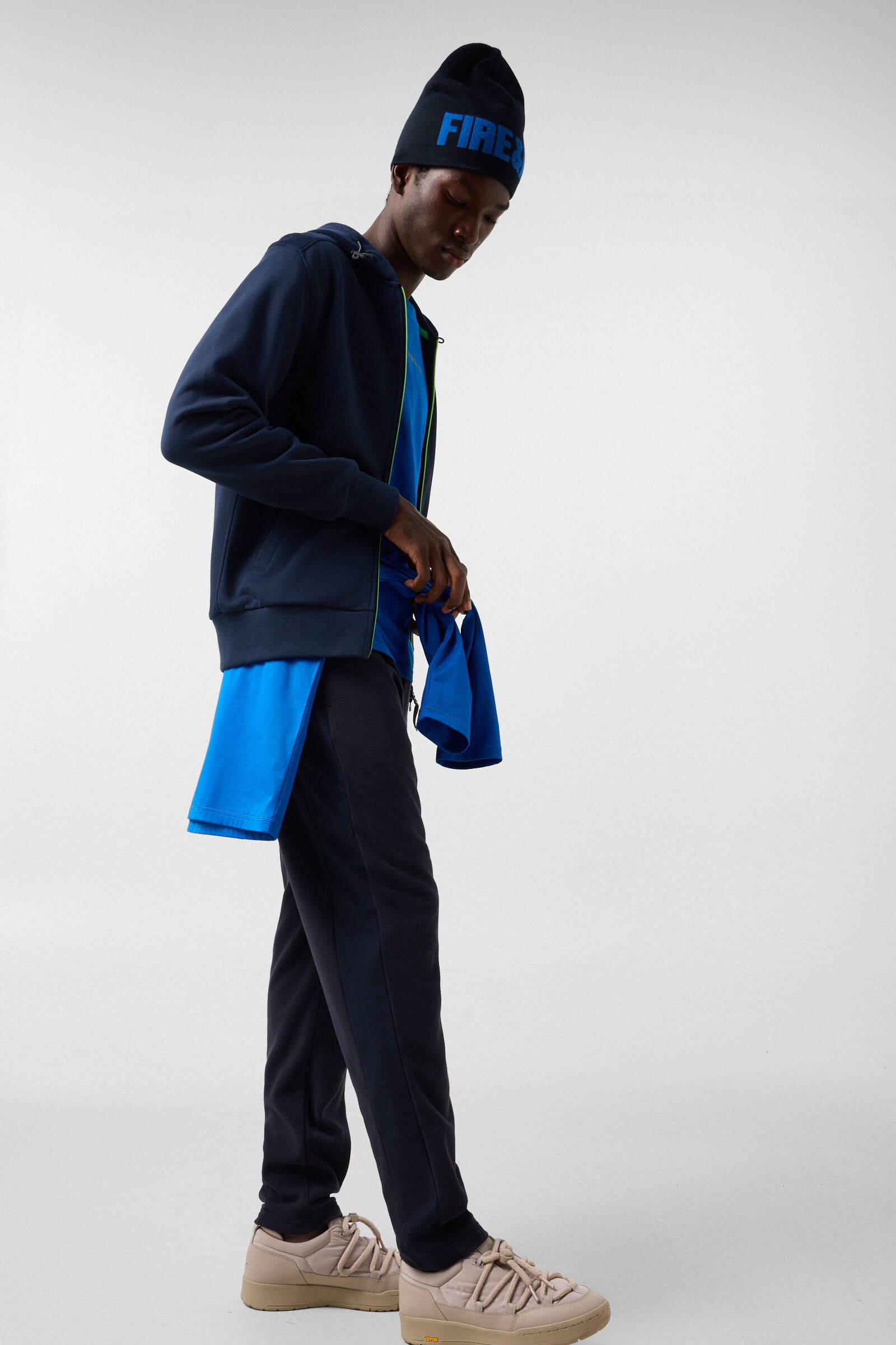 Kano Cotton Jersey Jacket Navy
